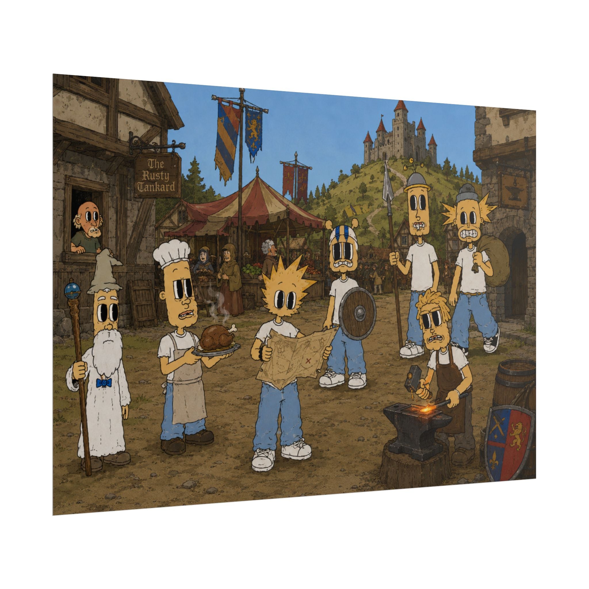 Medieval Times Rolled Poster