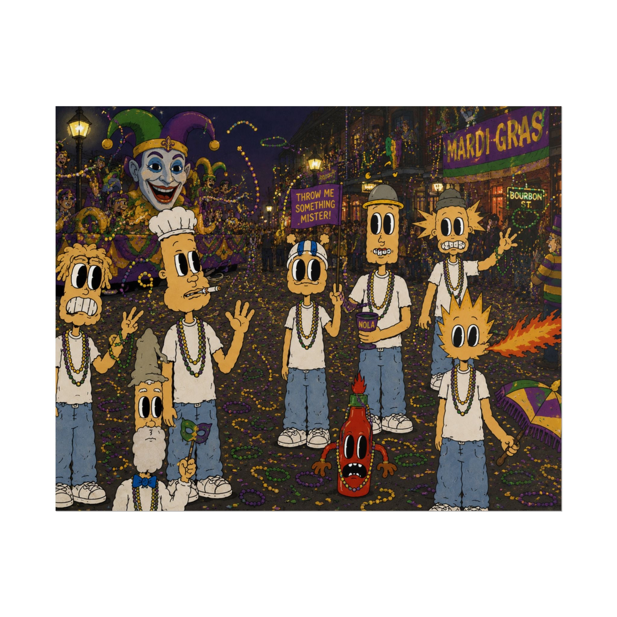Let The Good Times Roll Rolled Poster