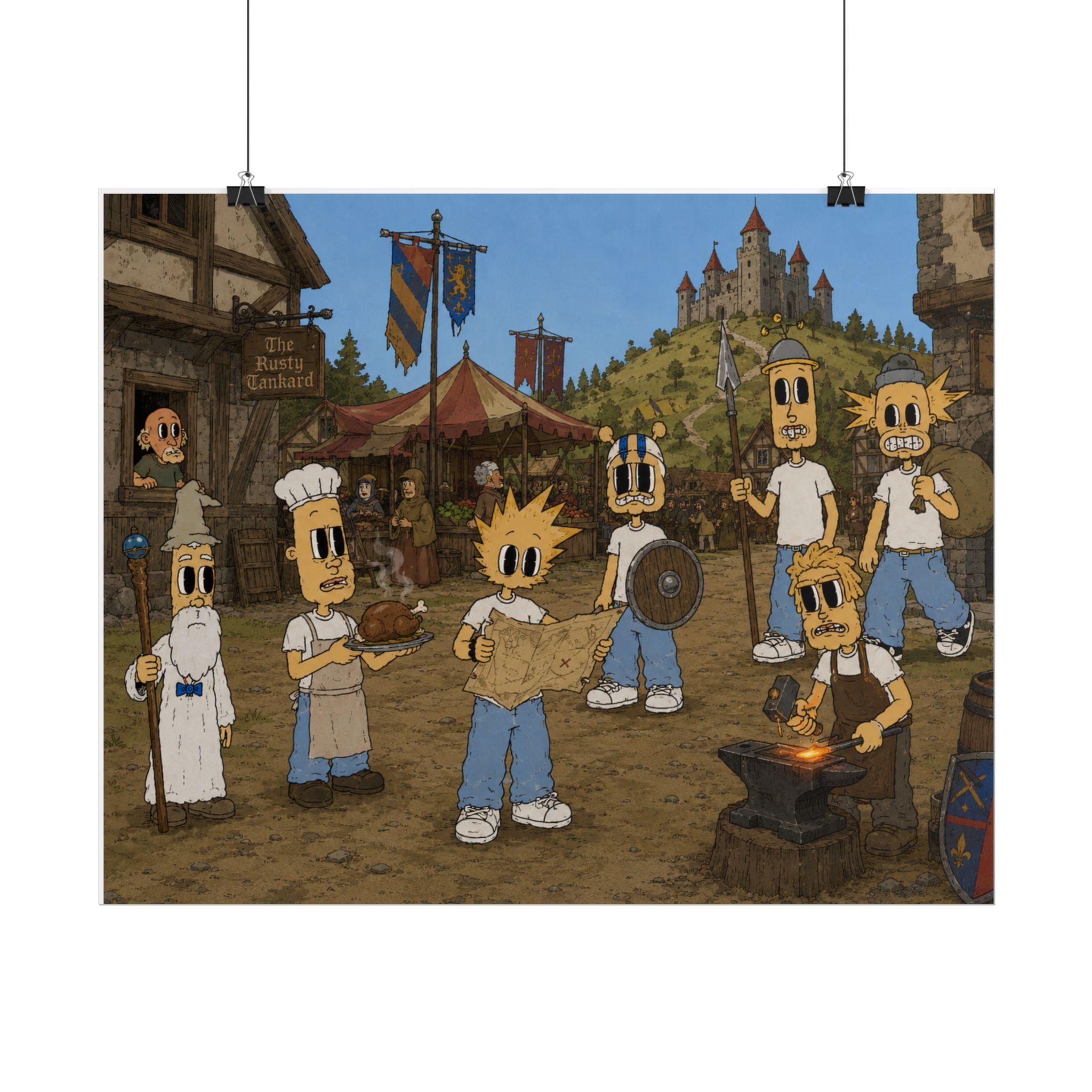 Medieval Times Rolled Poster