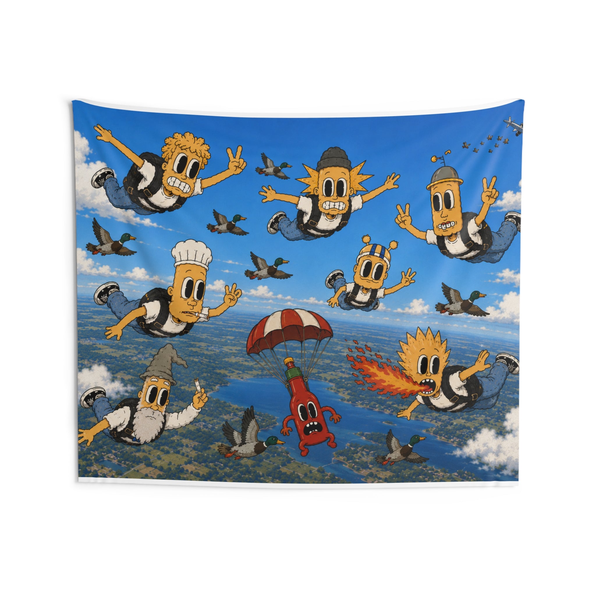 Free Falling Wall Tapestry