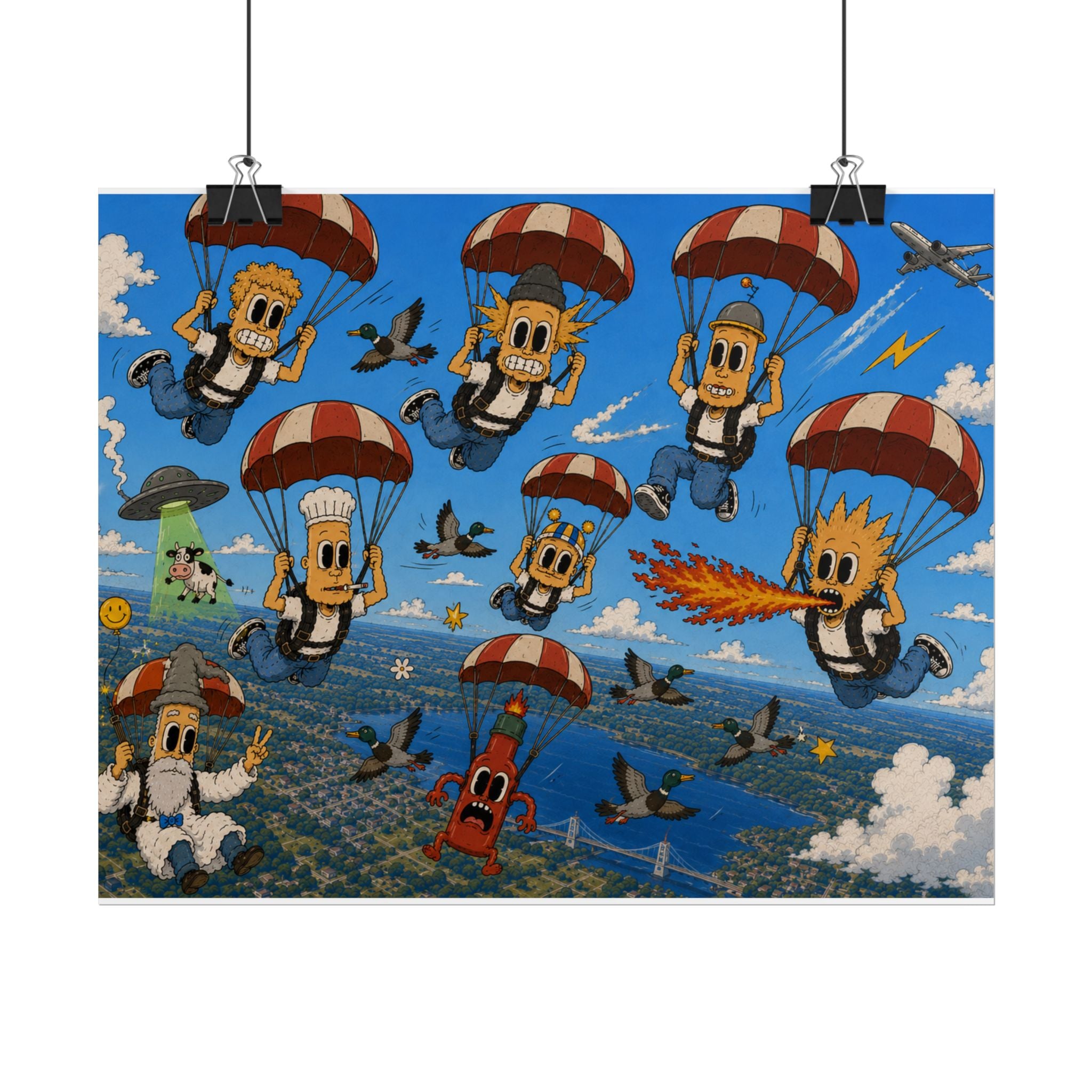 Free Falling Rolled Poster