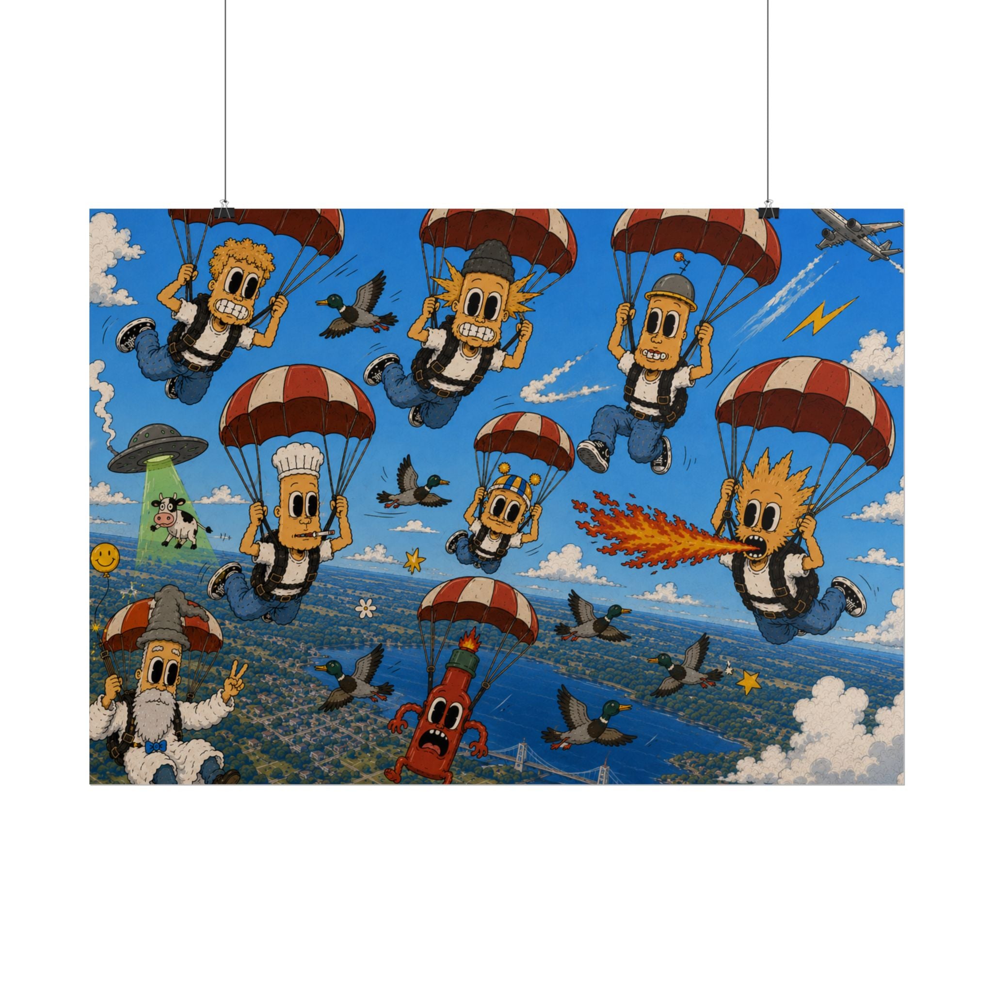 Free Falling Rolled Poster