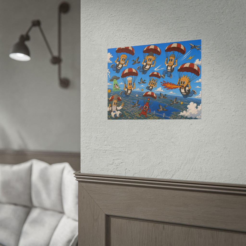 Free Falling Rolled Poster