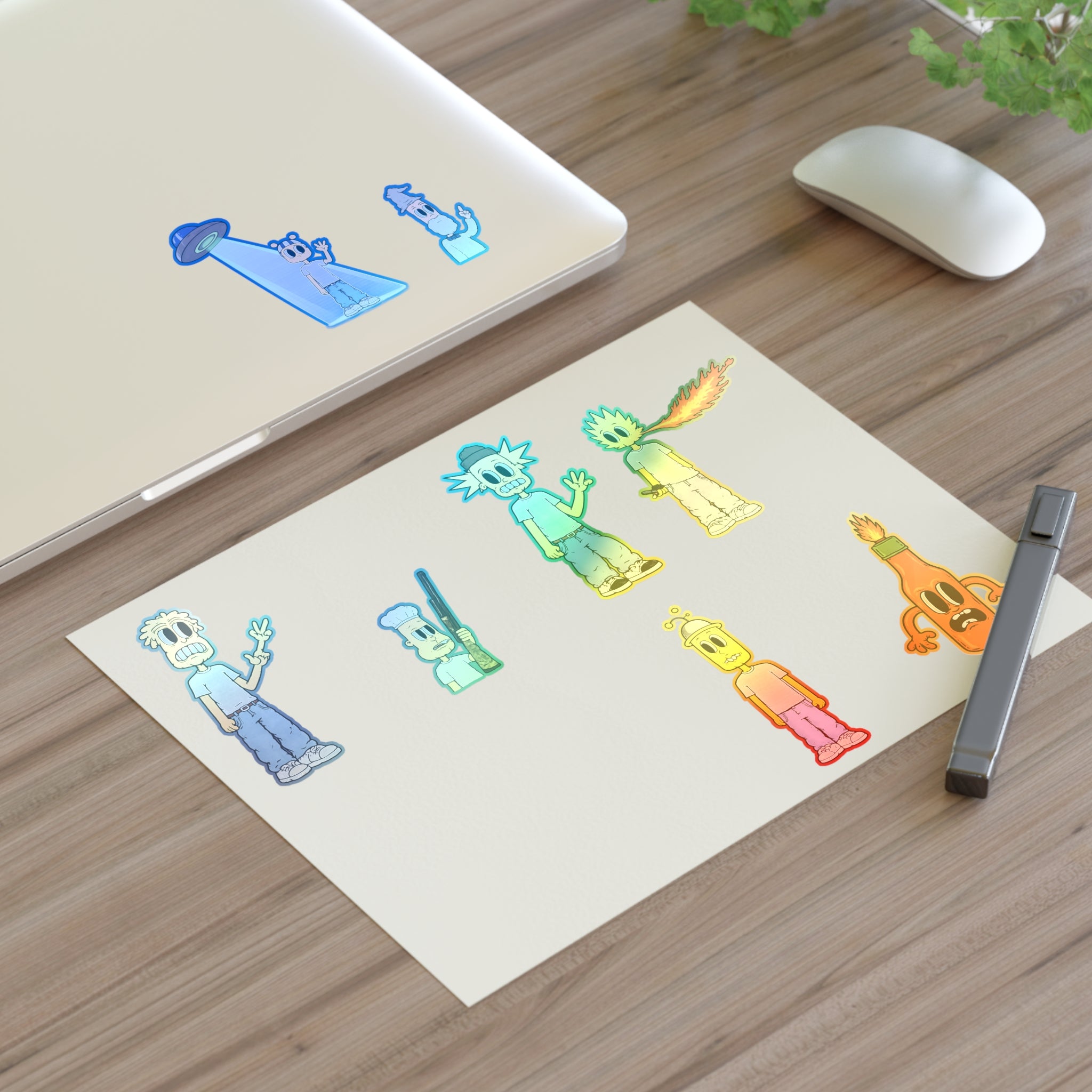 Group Character Sticker Sheet