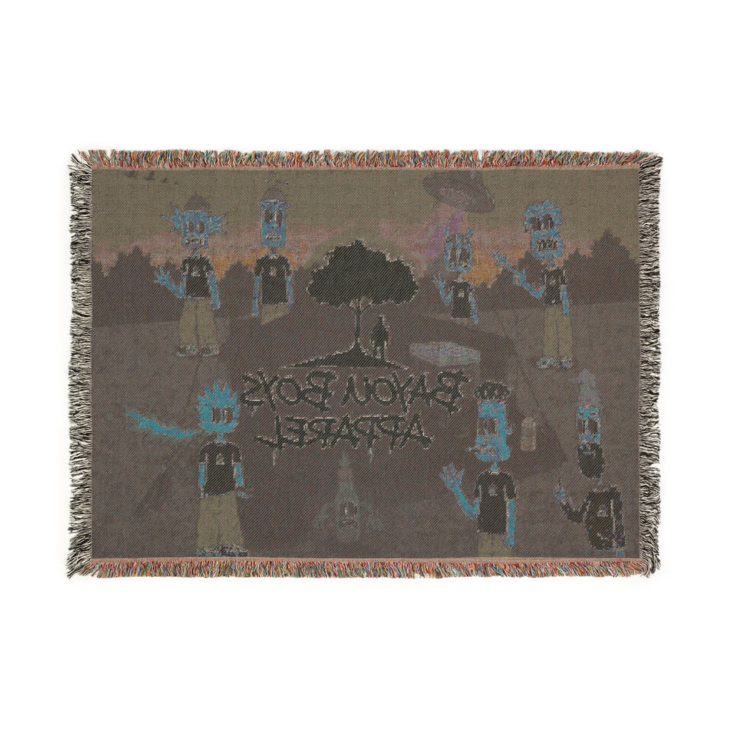 Logo Group Pic Woven Throw Blanket