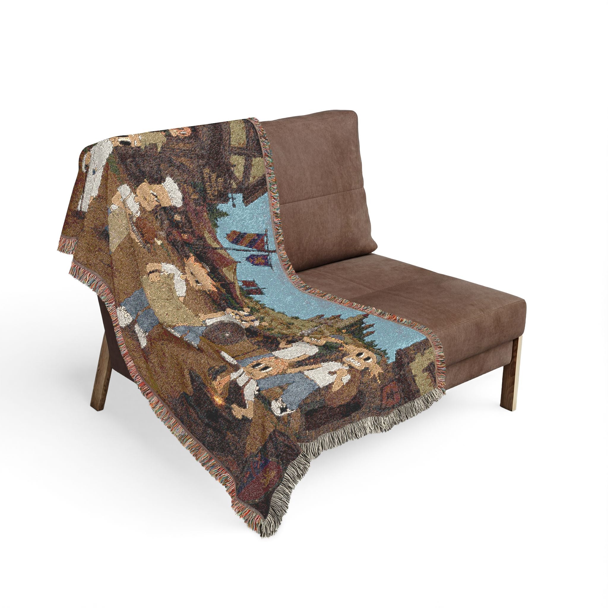 Medieval Times Woven Throw Blanket