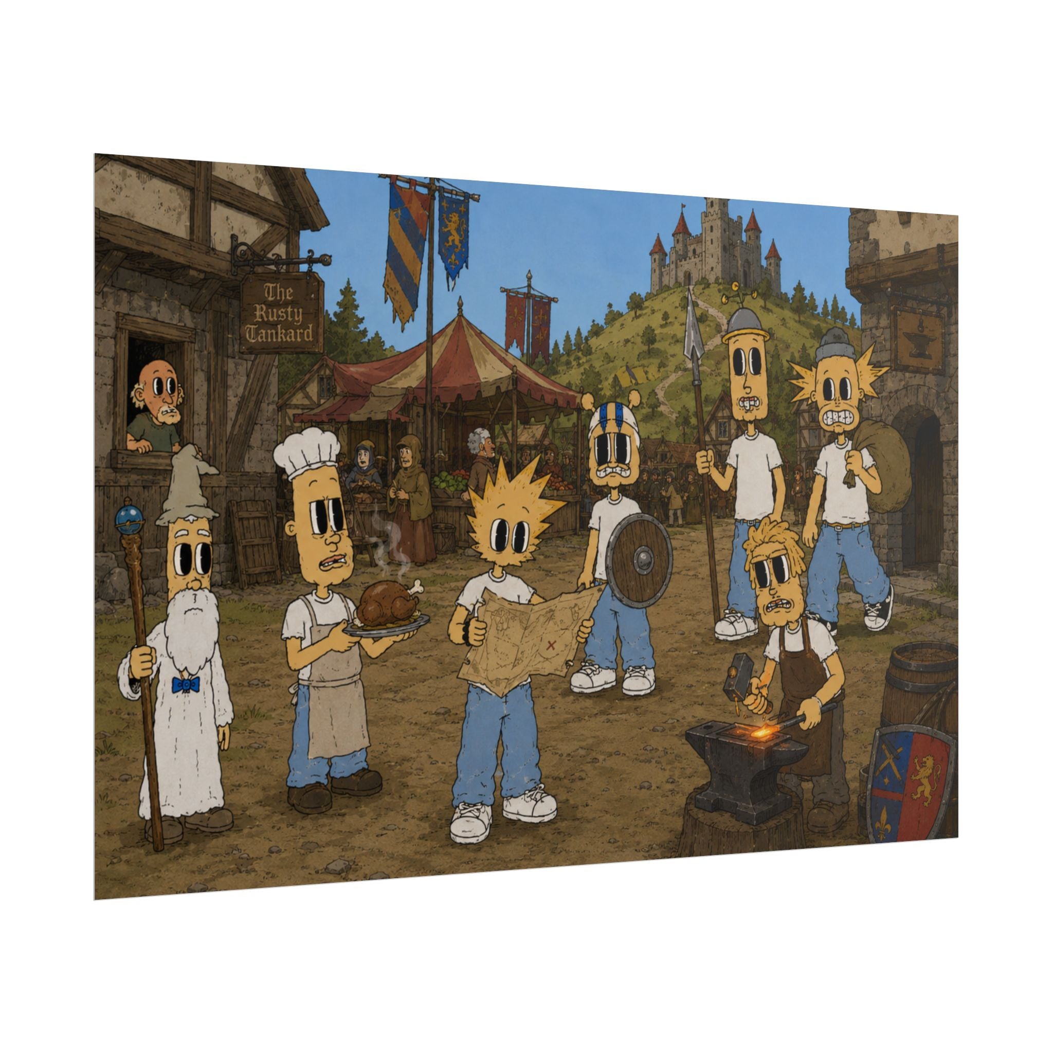 Medieval Times Rolled Poster