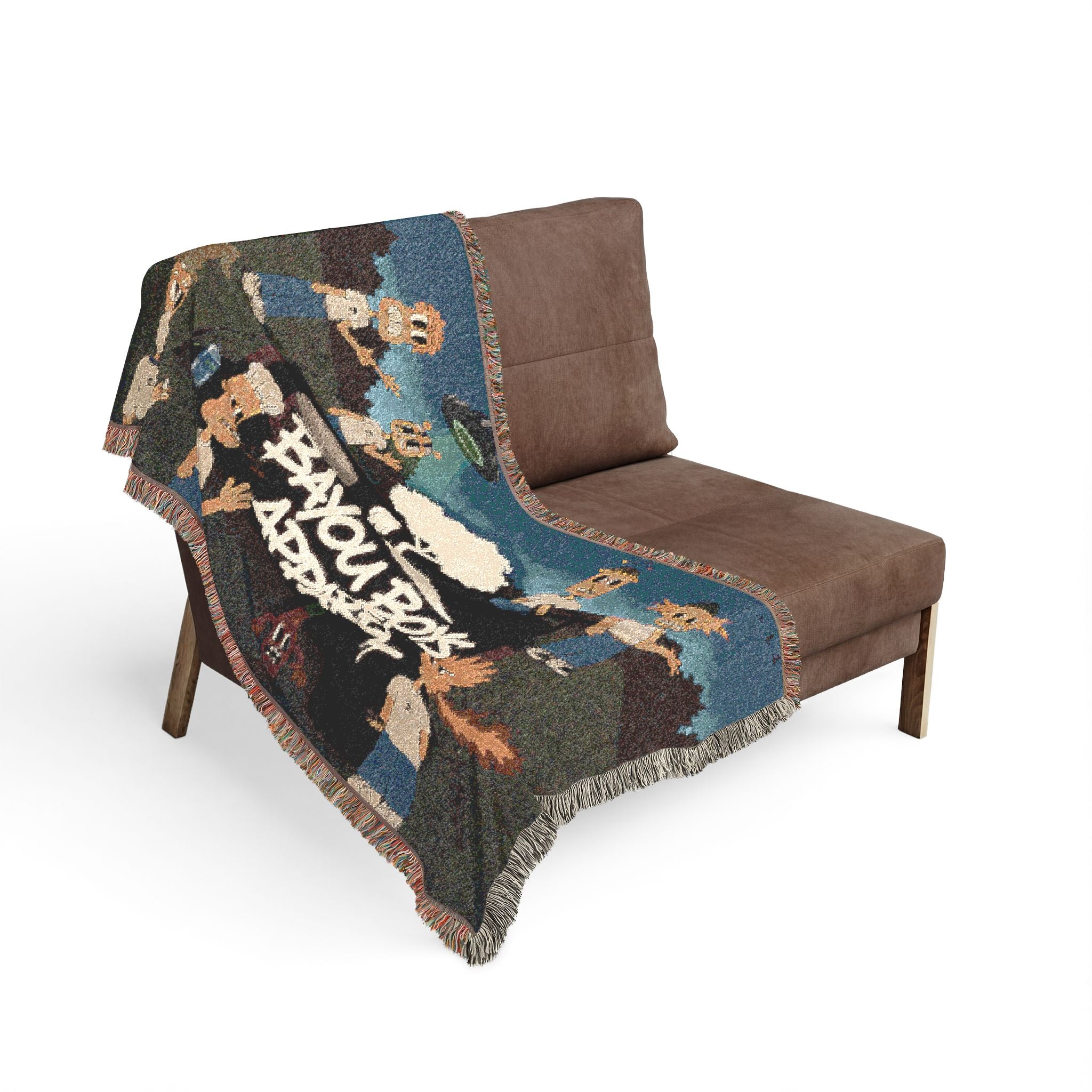 Logo Group Pic Woven Throw Blanket