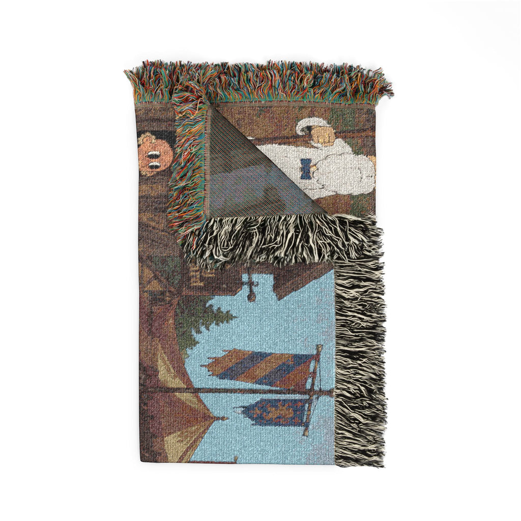 Medieval Times Woven Throw Blanket