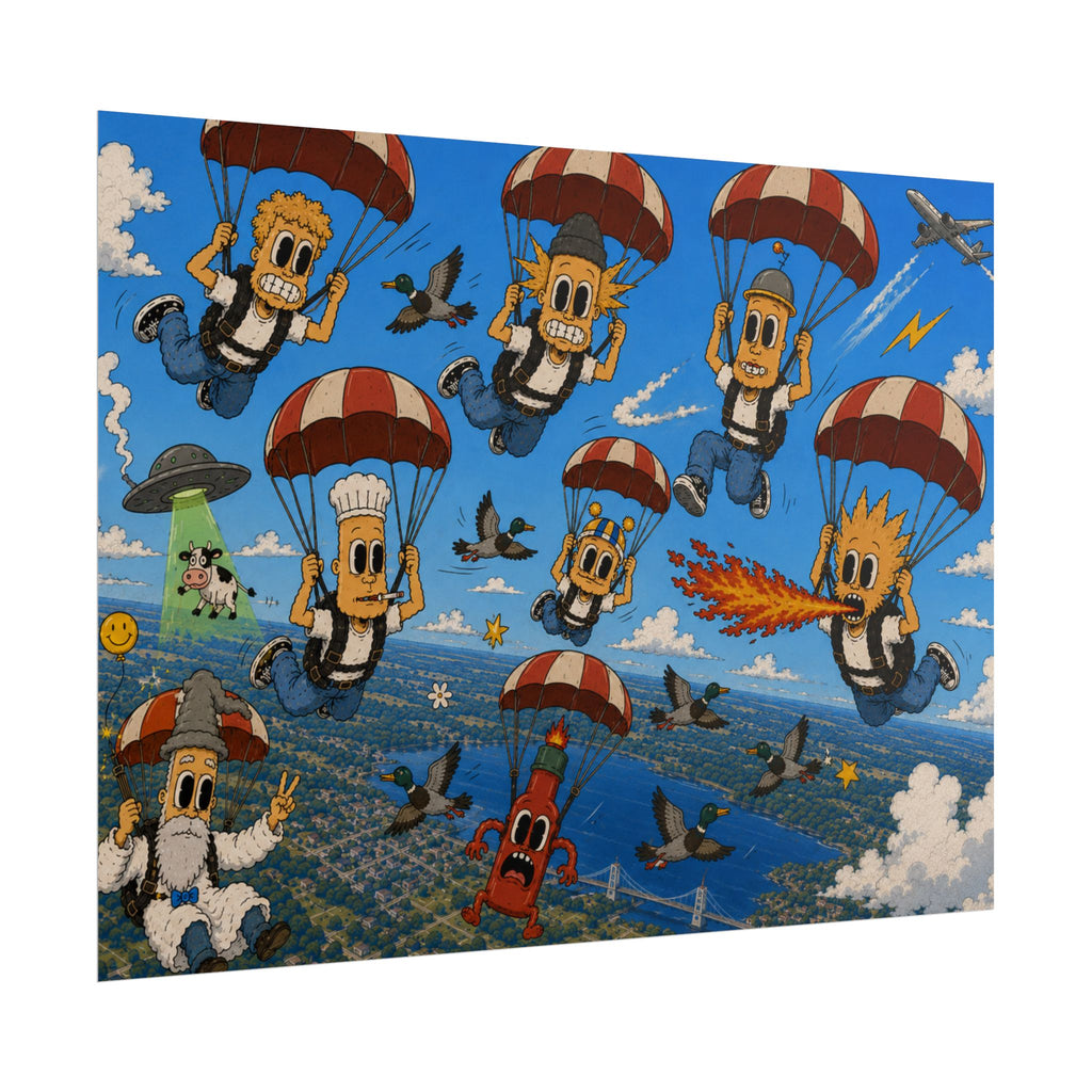 Free Falling Rolled Poster