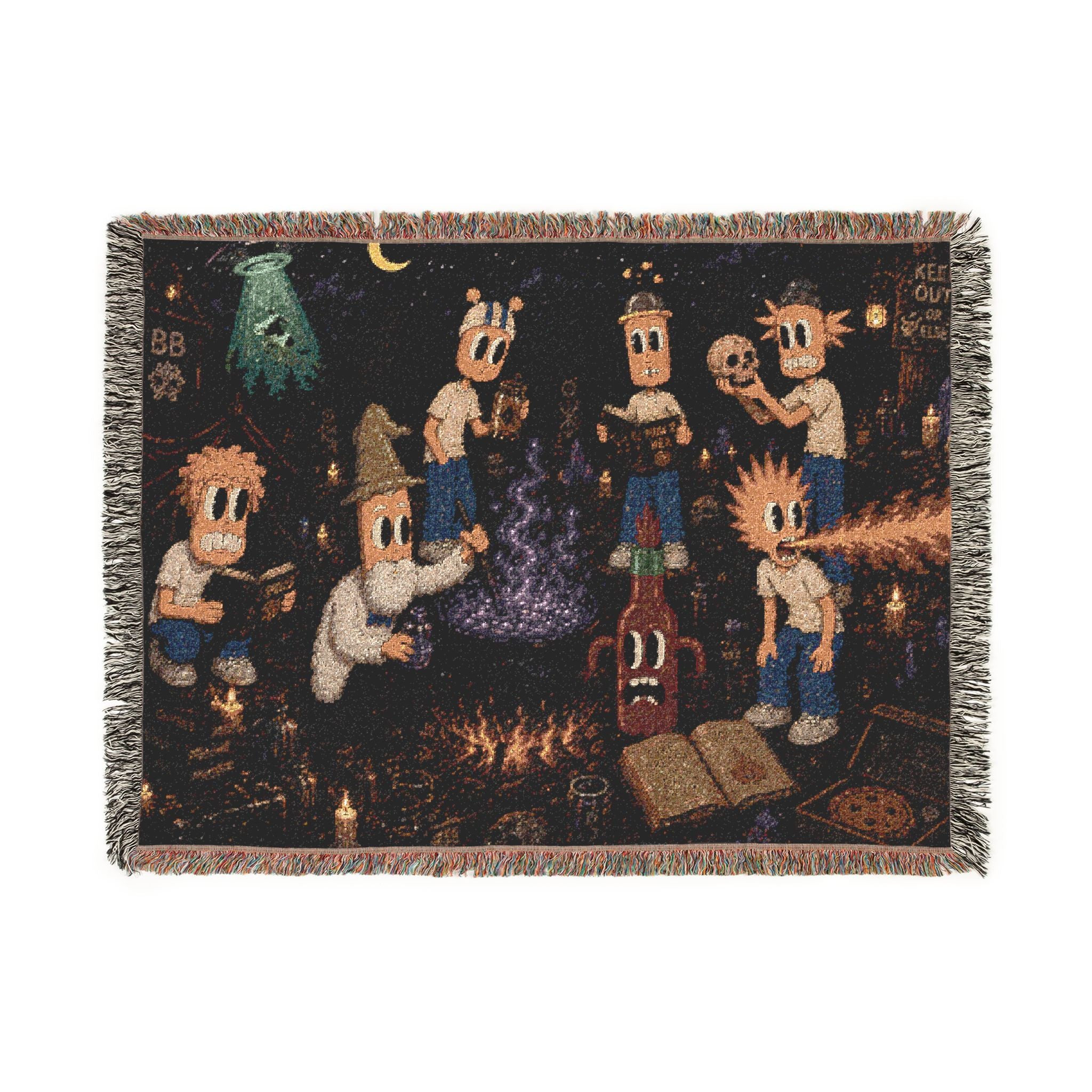 Late Night Woven Throw Blanket