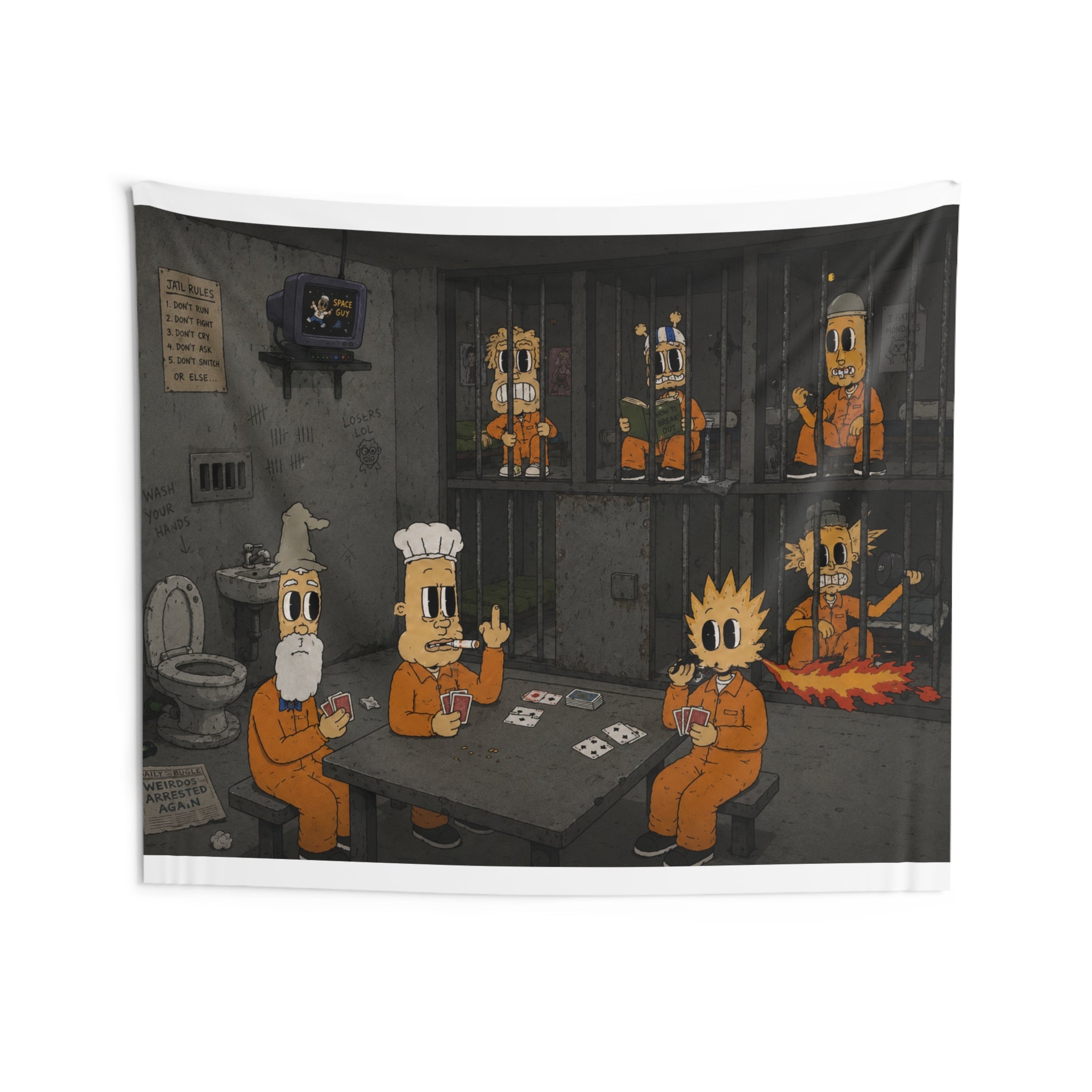Locked Up Wall Tapestry