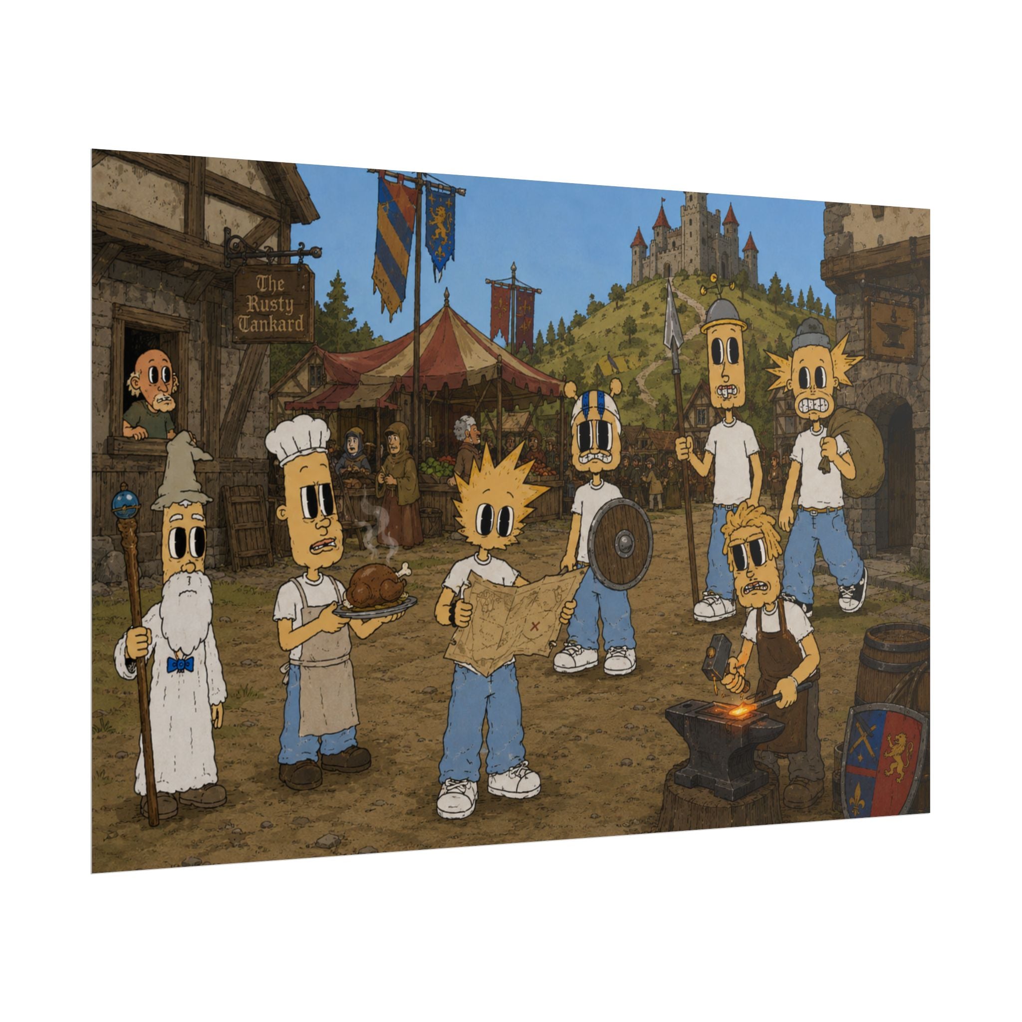 Medieval Times Rolled Poster