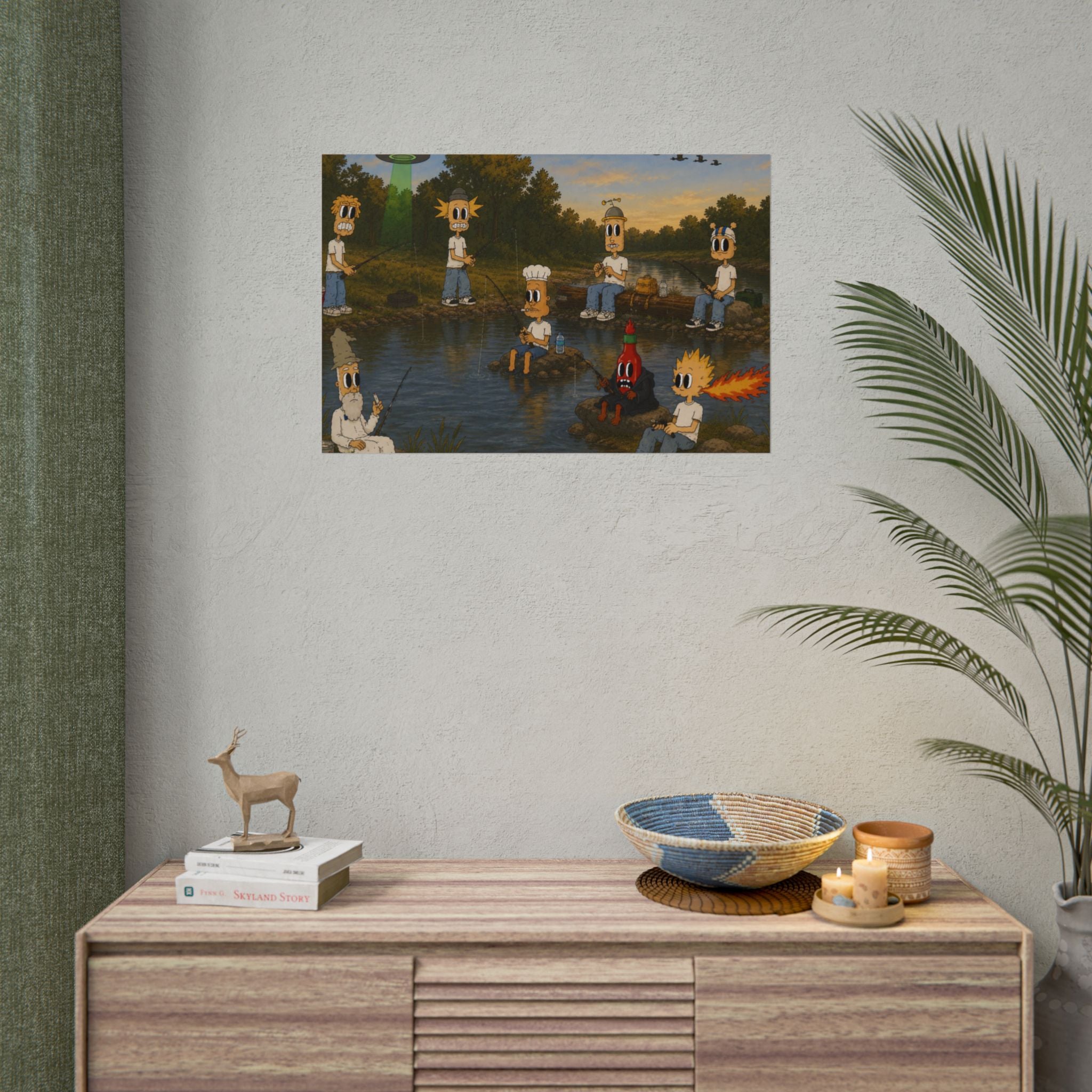 Gone Fishin Rolled Poster