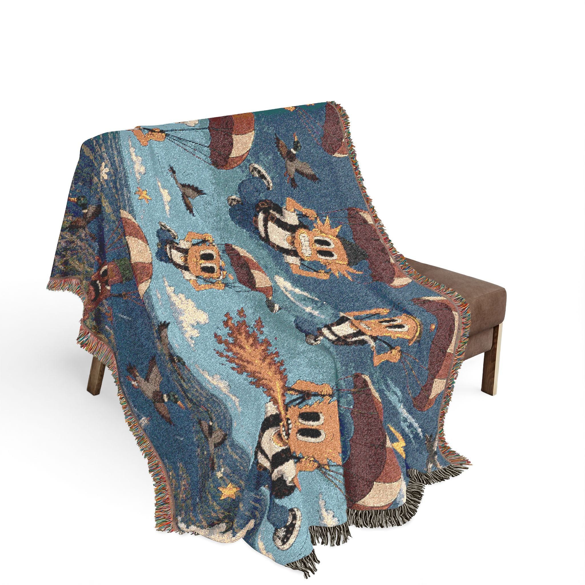 Free Falling Woven Throw Blanket