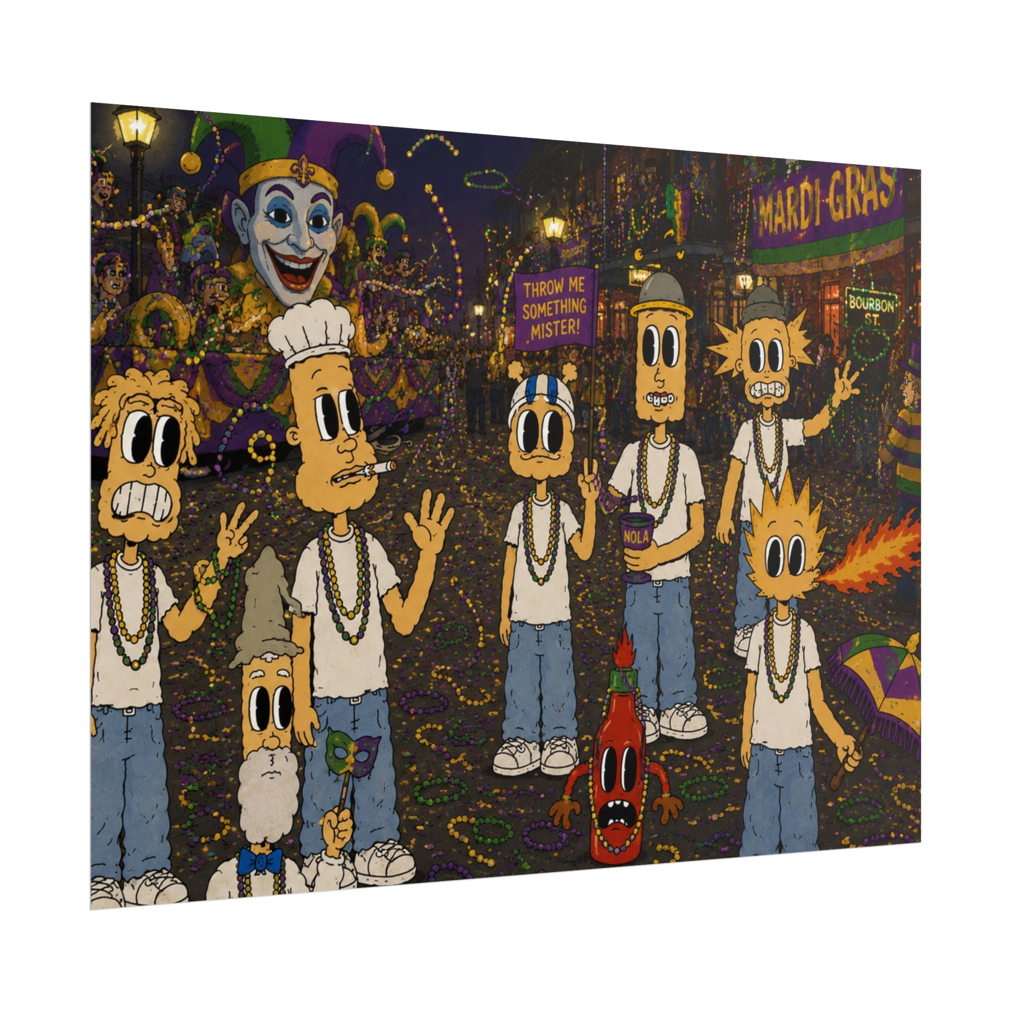 Let The Good Times Roll Rolled Poster