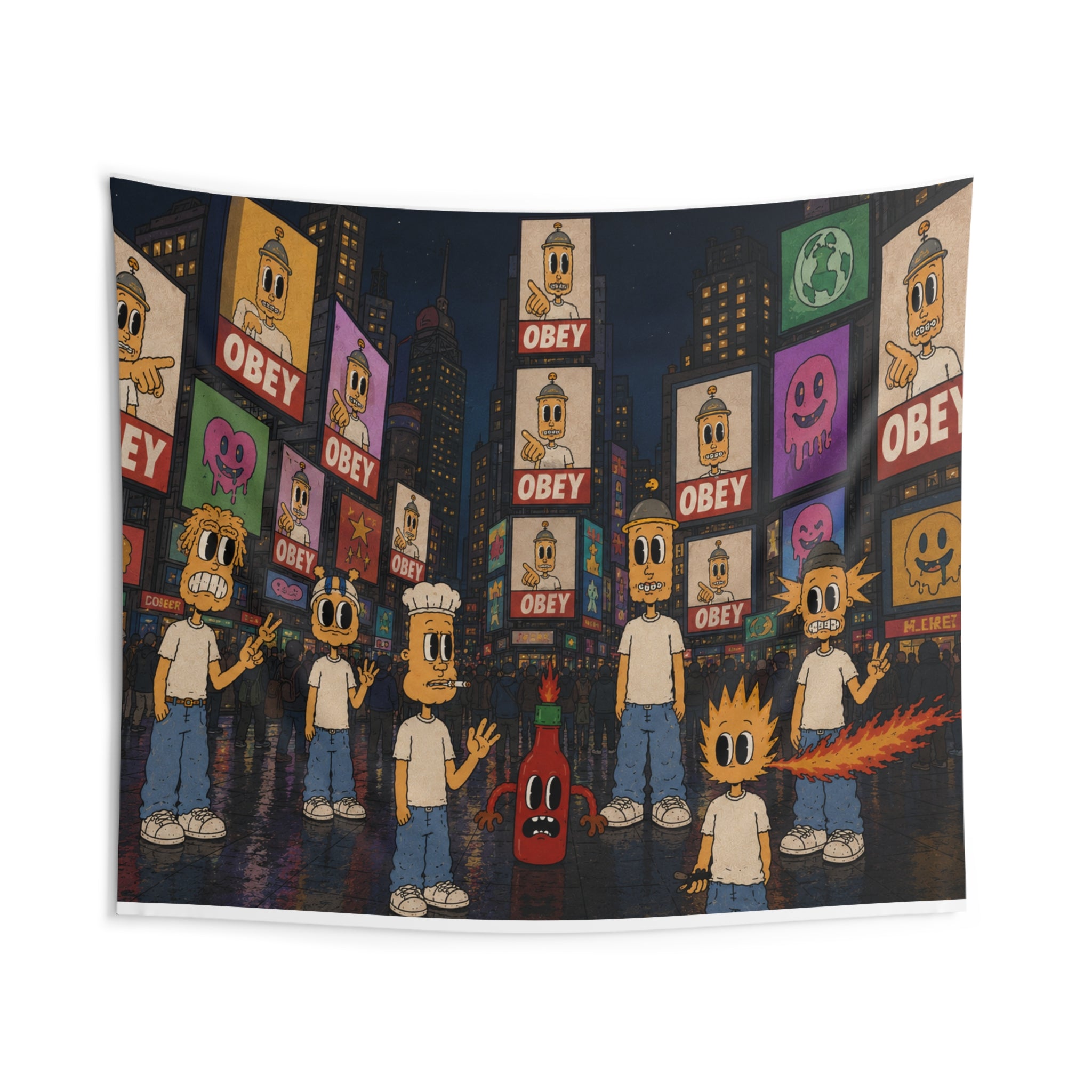 Modern Media Wall Tapestry