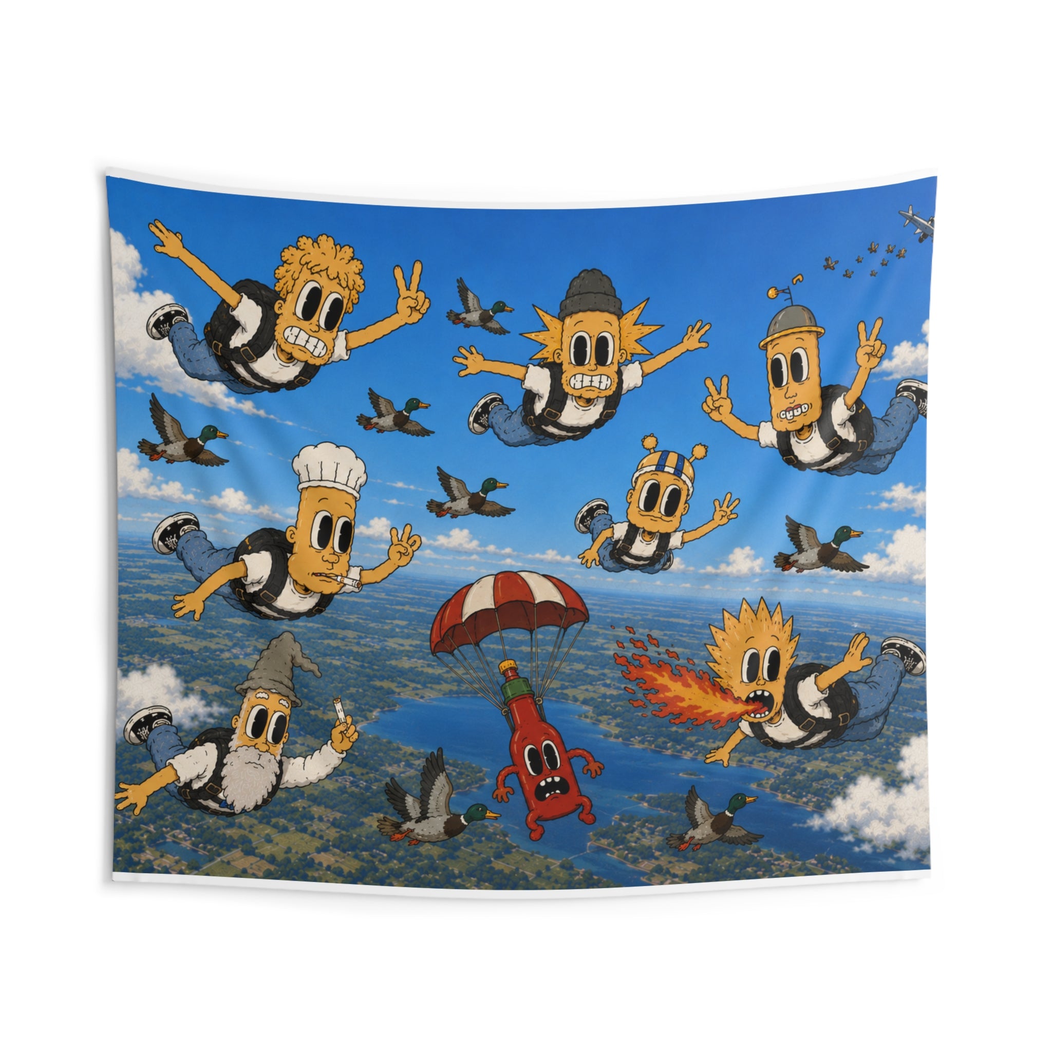 Free Falling Wall Tapestry