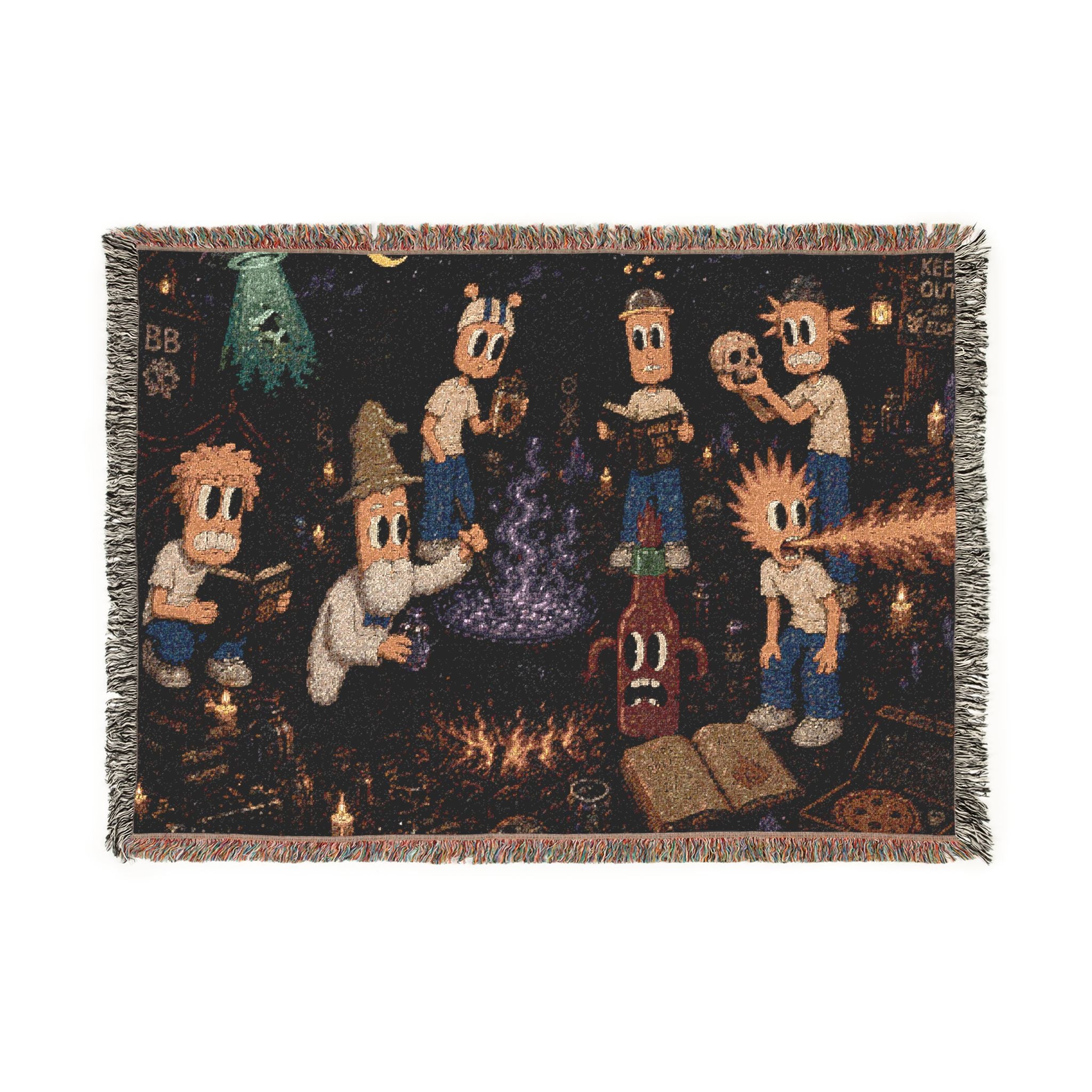 Late Night Woven Throw Blanket