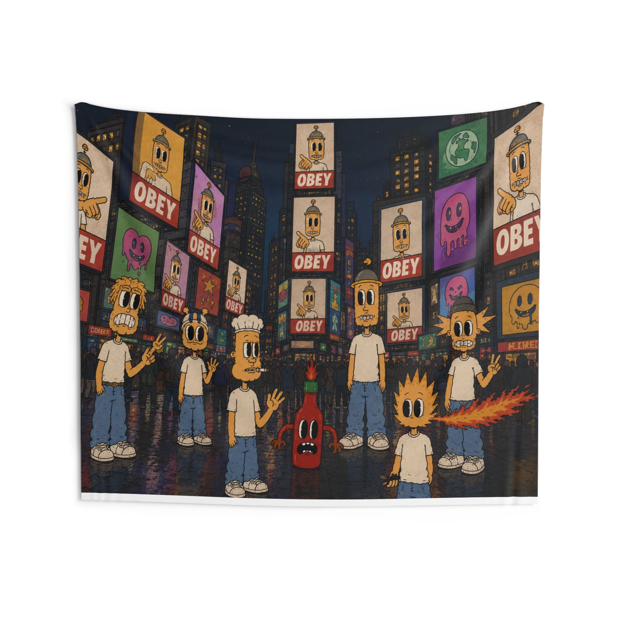 Modern Media Wall Tapestry