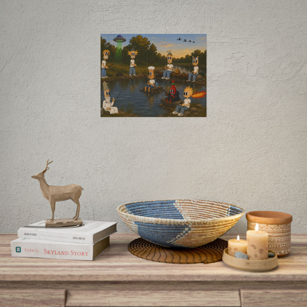Gone Fishin Rolled Poster