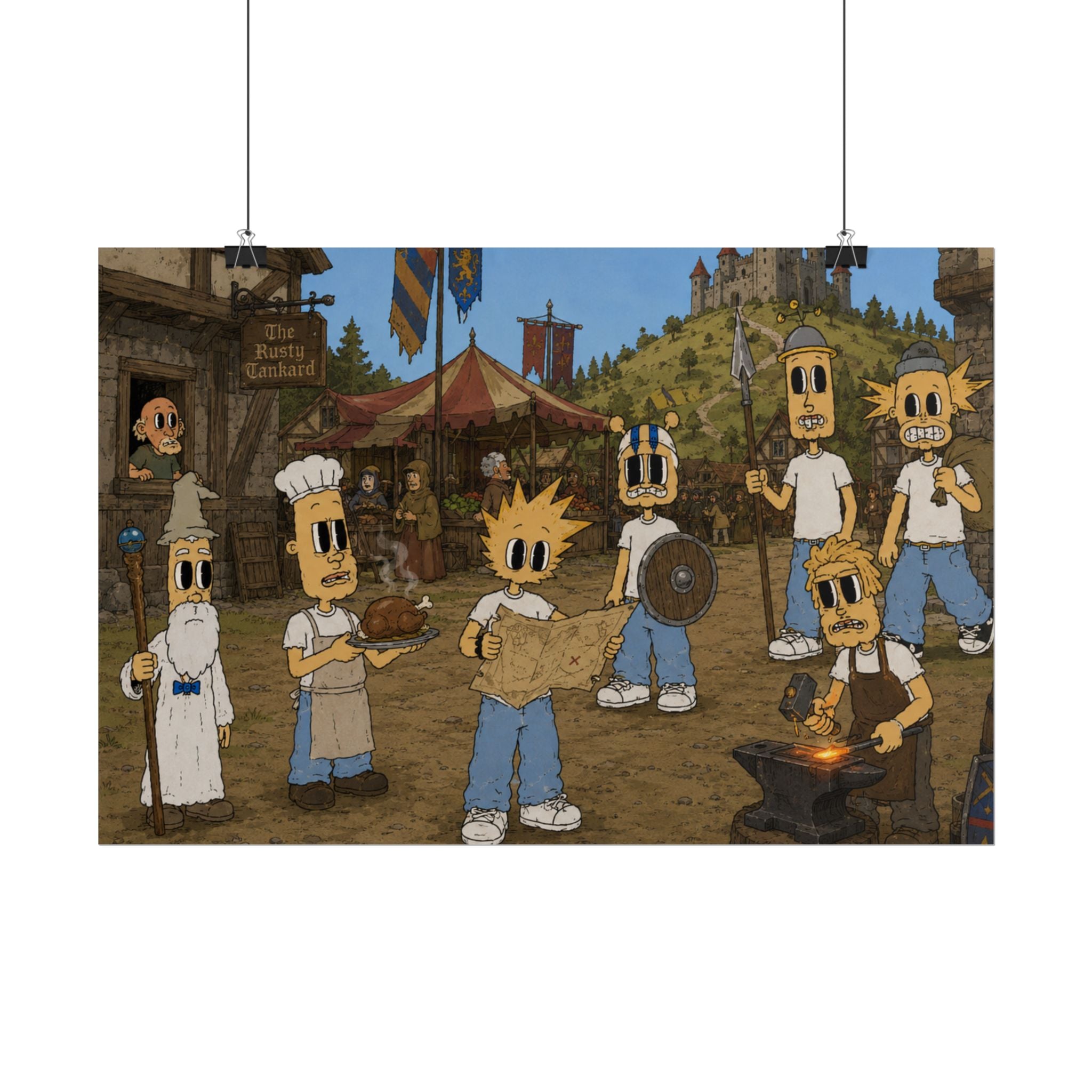 Medieval Times Rolled Poster