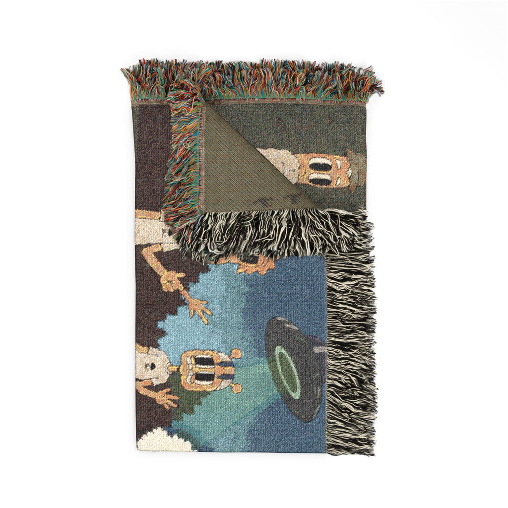 Logo Group Pic Woven Throw Blanket