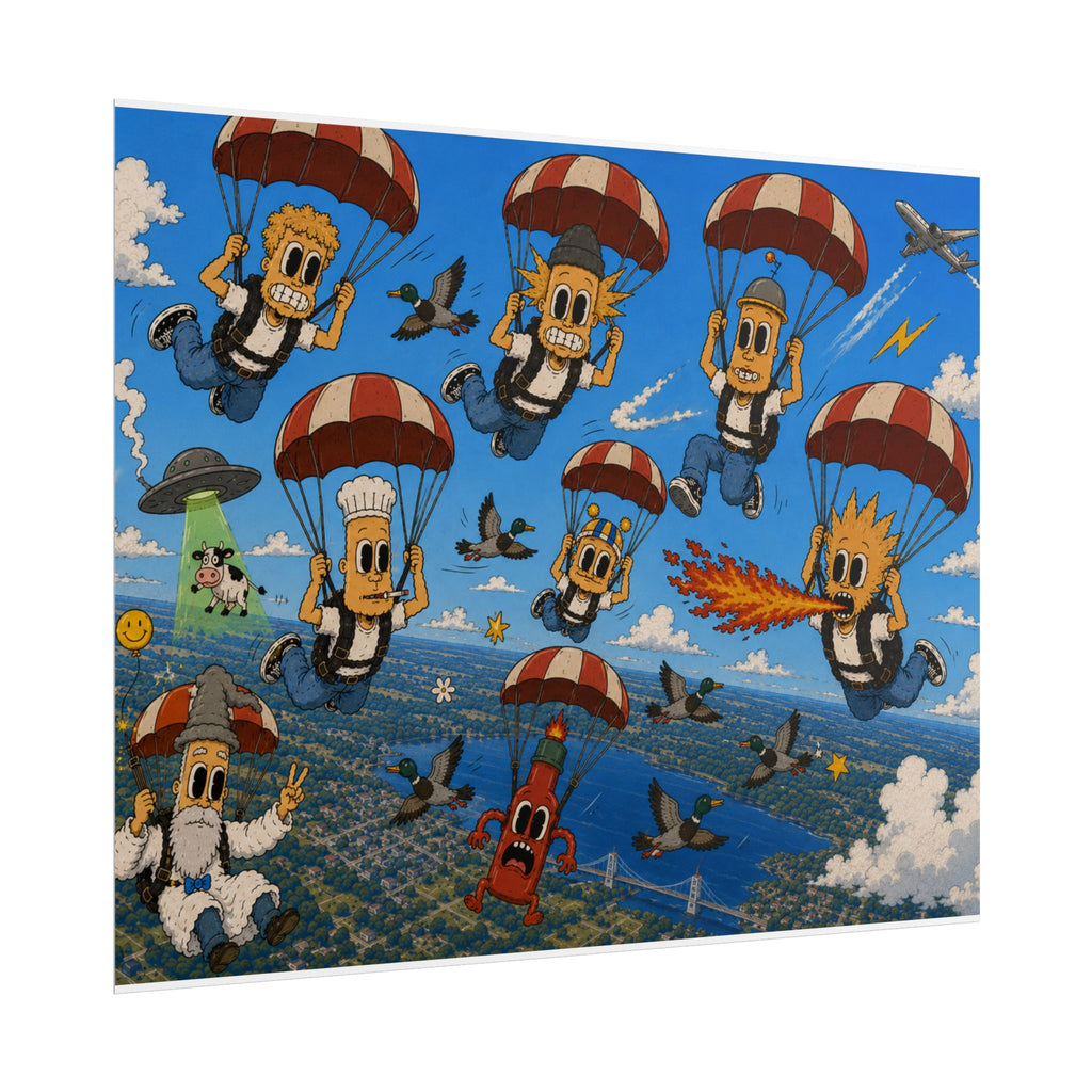 Free Falling Rolled Poster