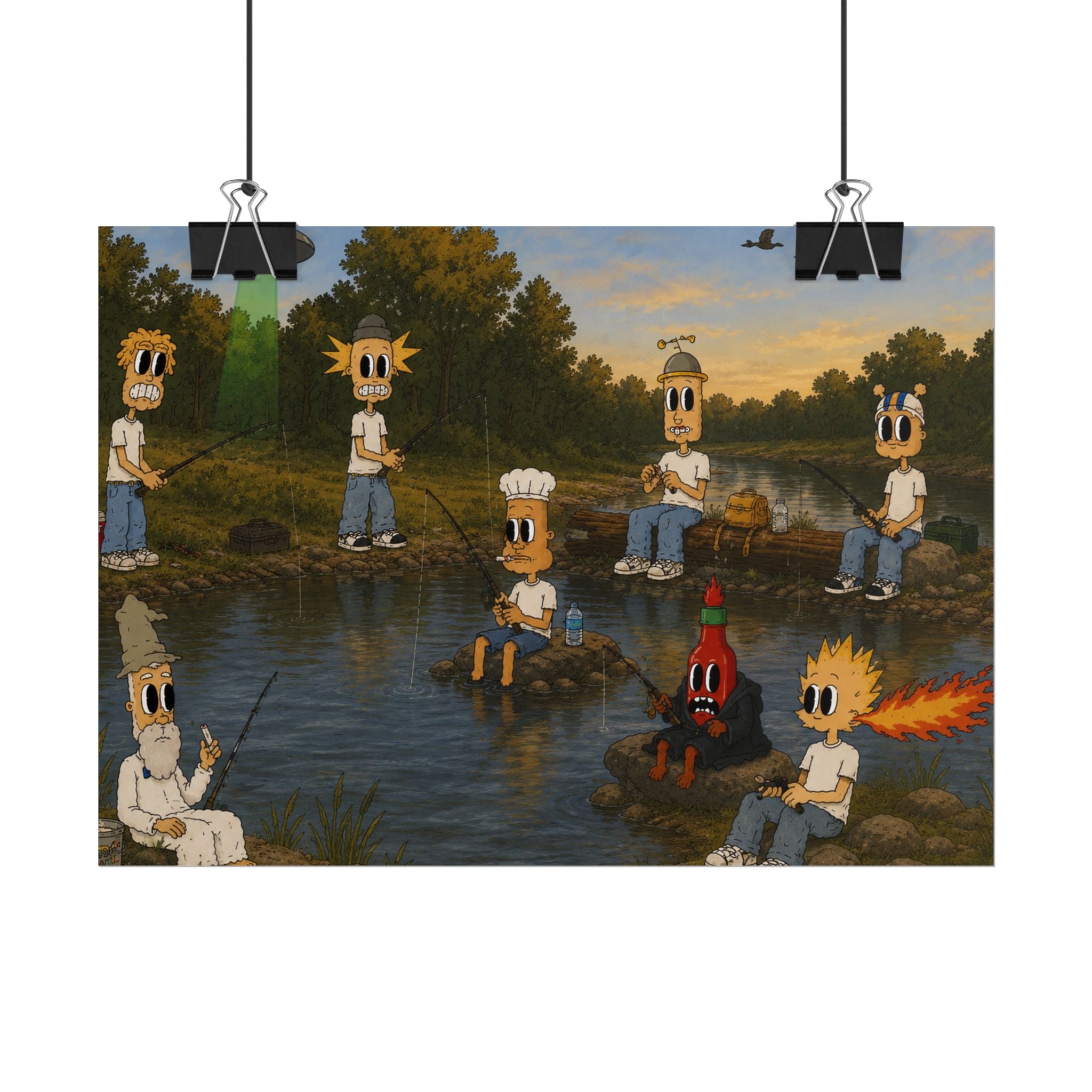 Gone Fishin Rolled Poster