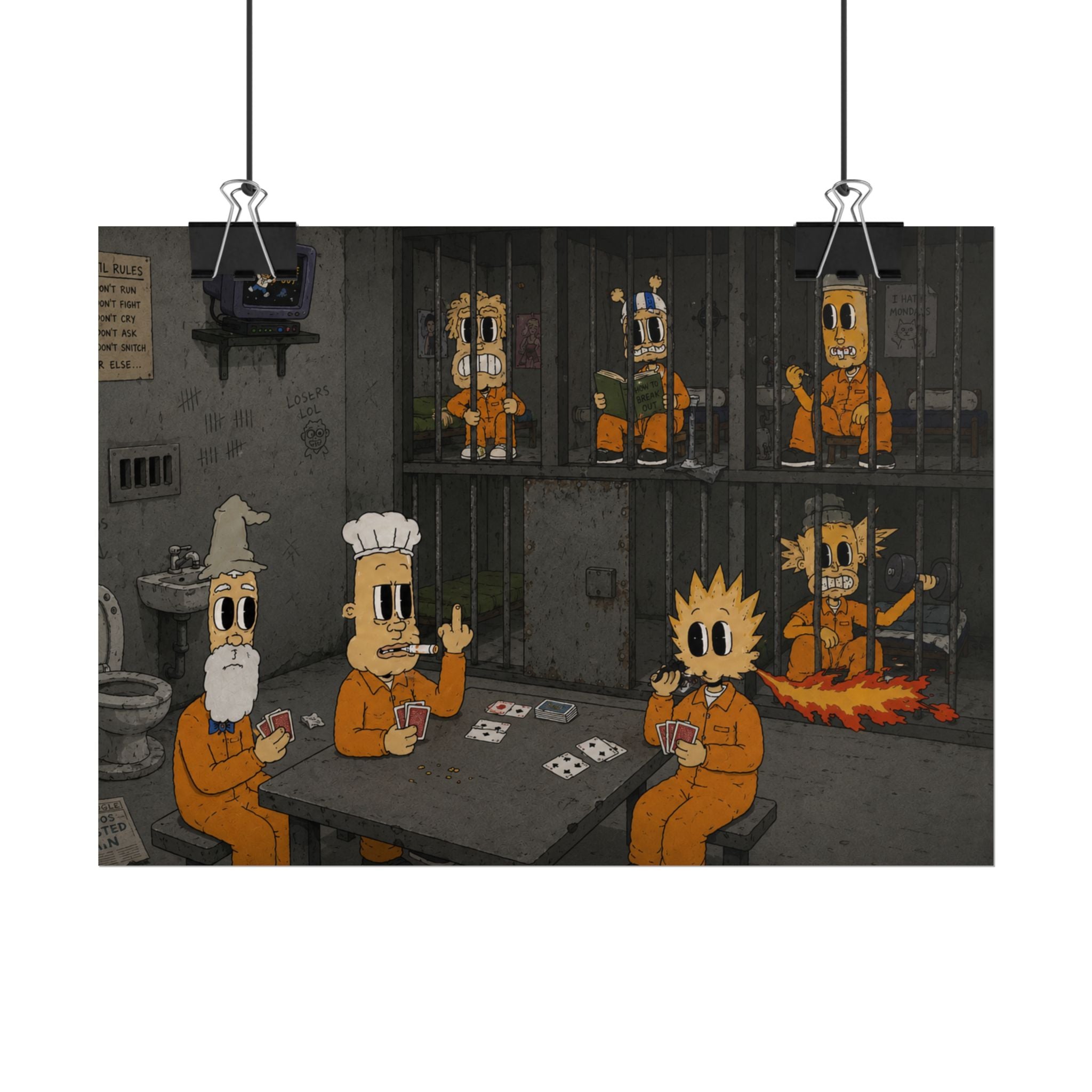 Locked Up Rolled Poster