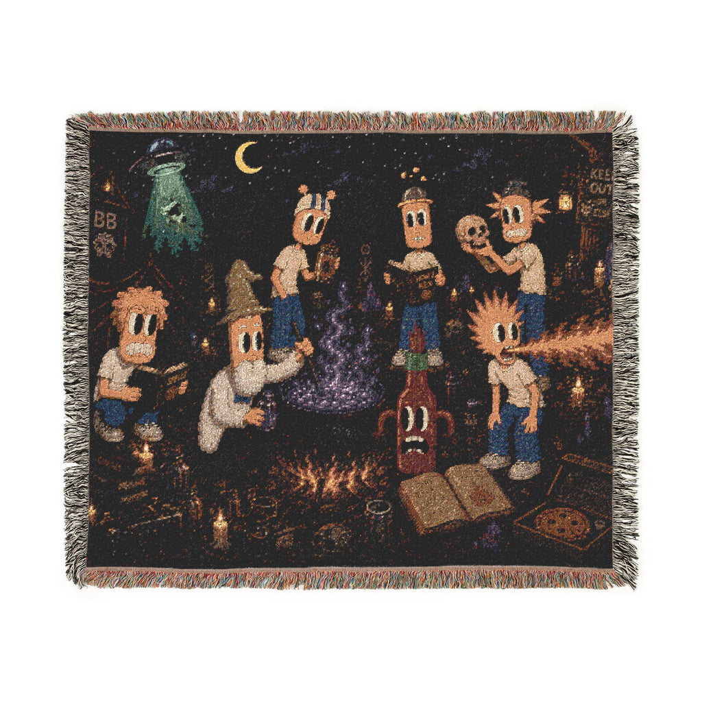 Late Night Woven Throw Blanket
