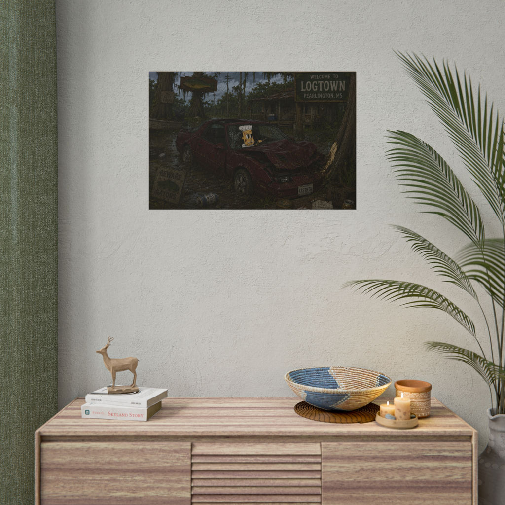 Crashed Out Rolled Poster