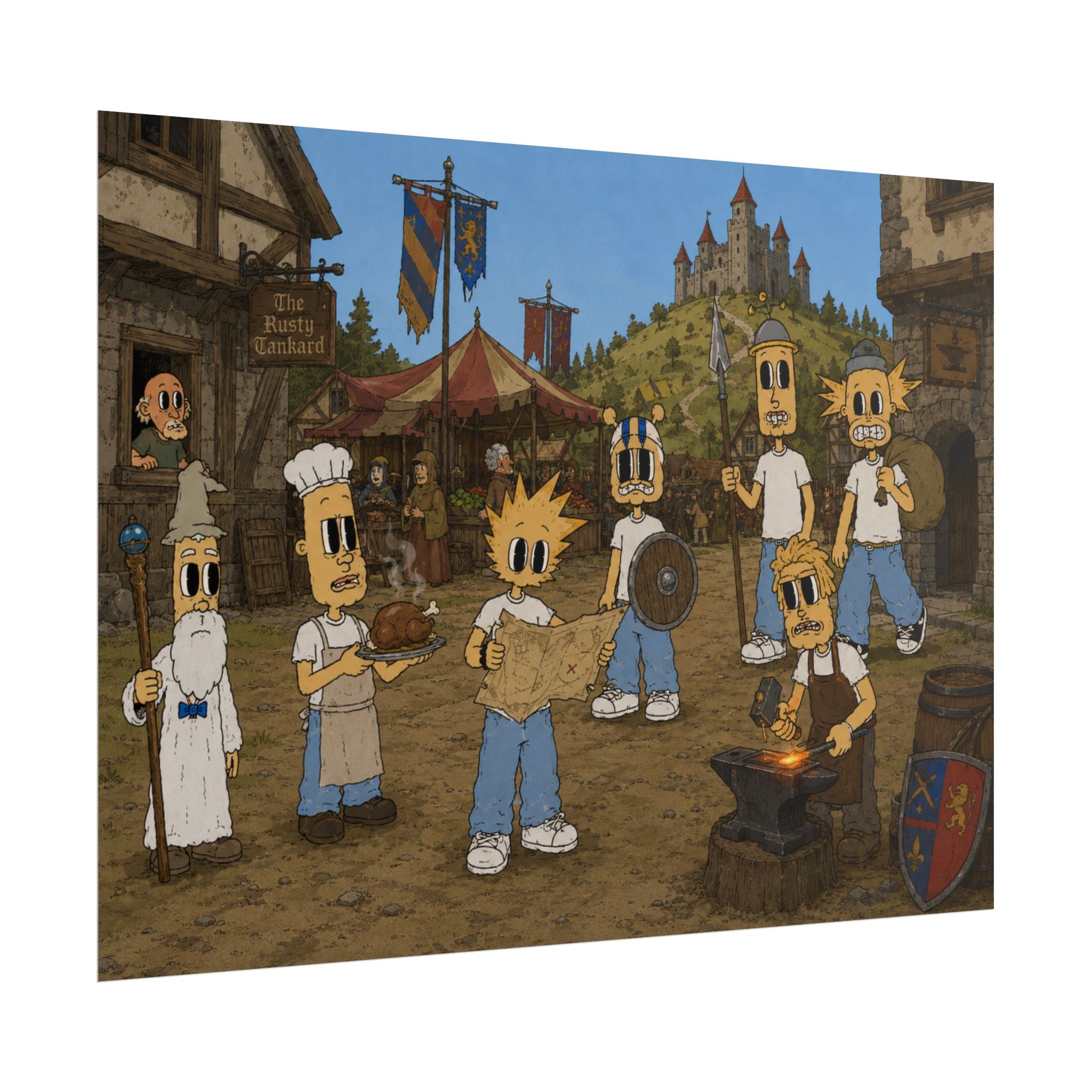 Medieval Times Rolled Poster