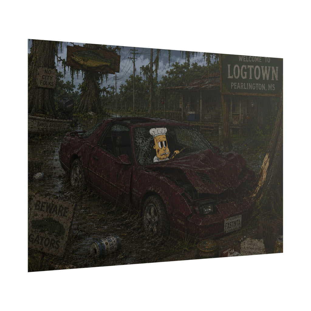 Crashed Out Rolled Poster