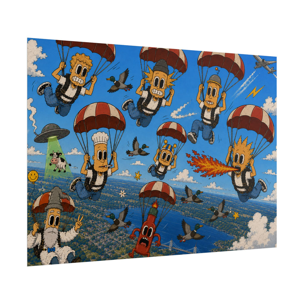 Free Falling Rolled Poster