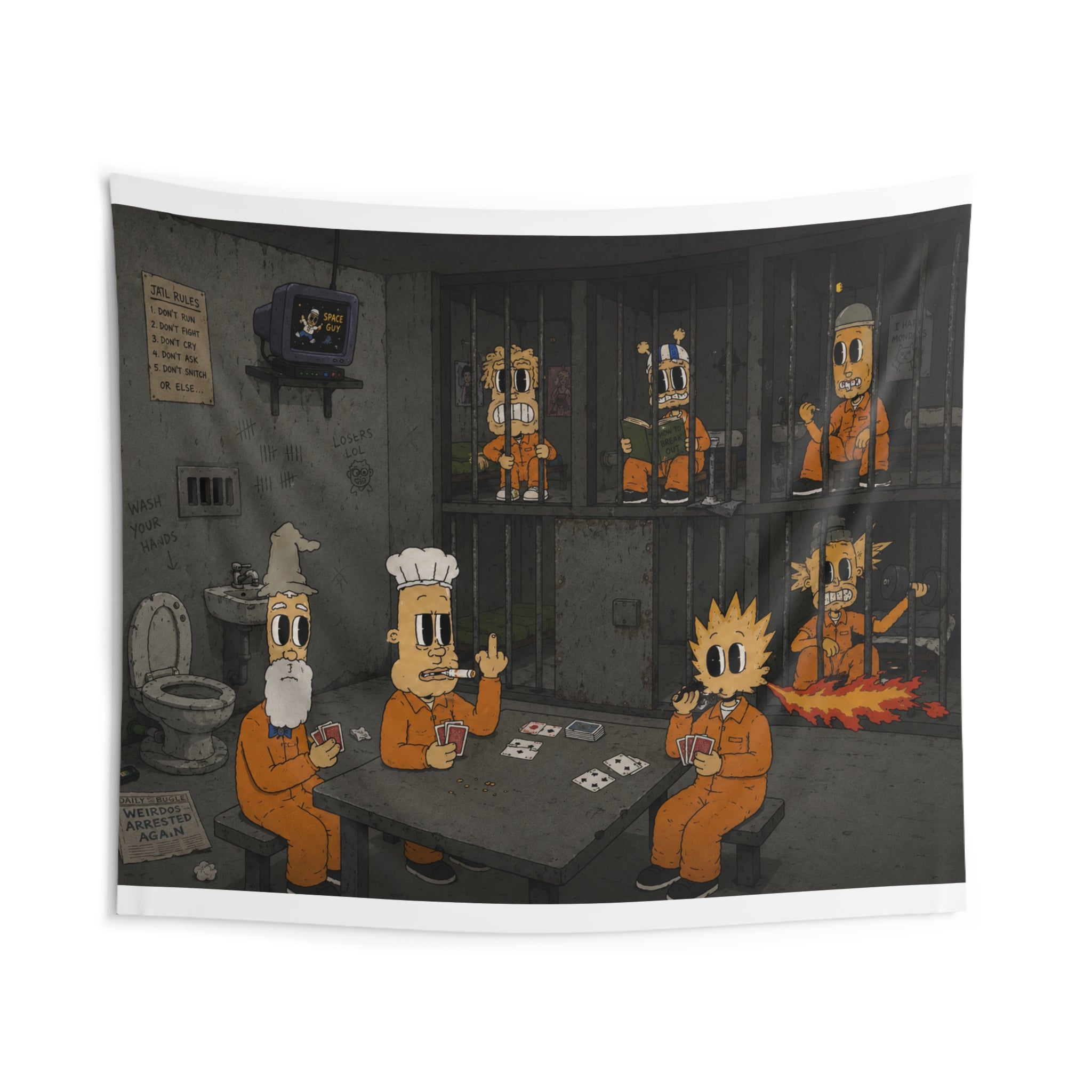 Locked Up Wall Tapestry