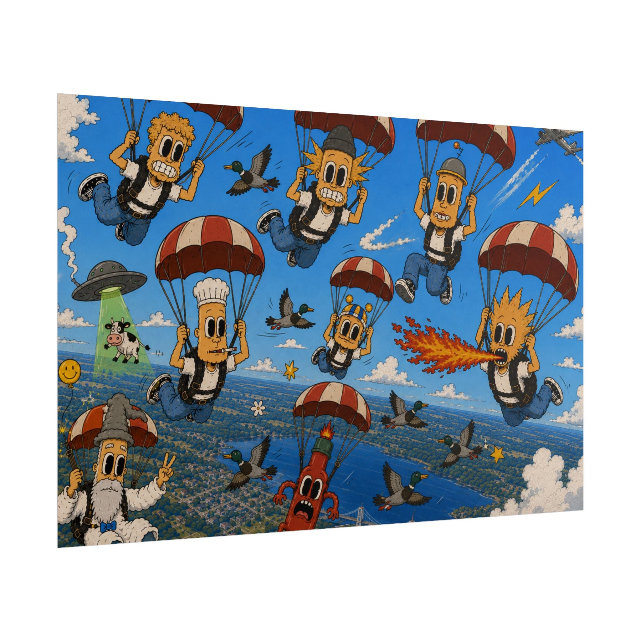 Free Falling Rolled Poster