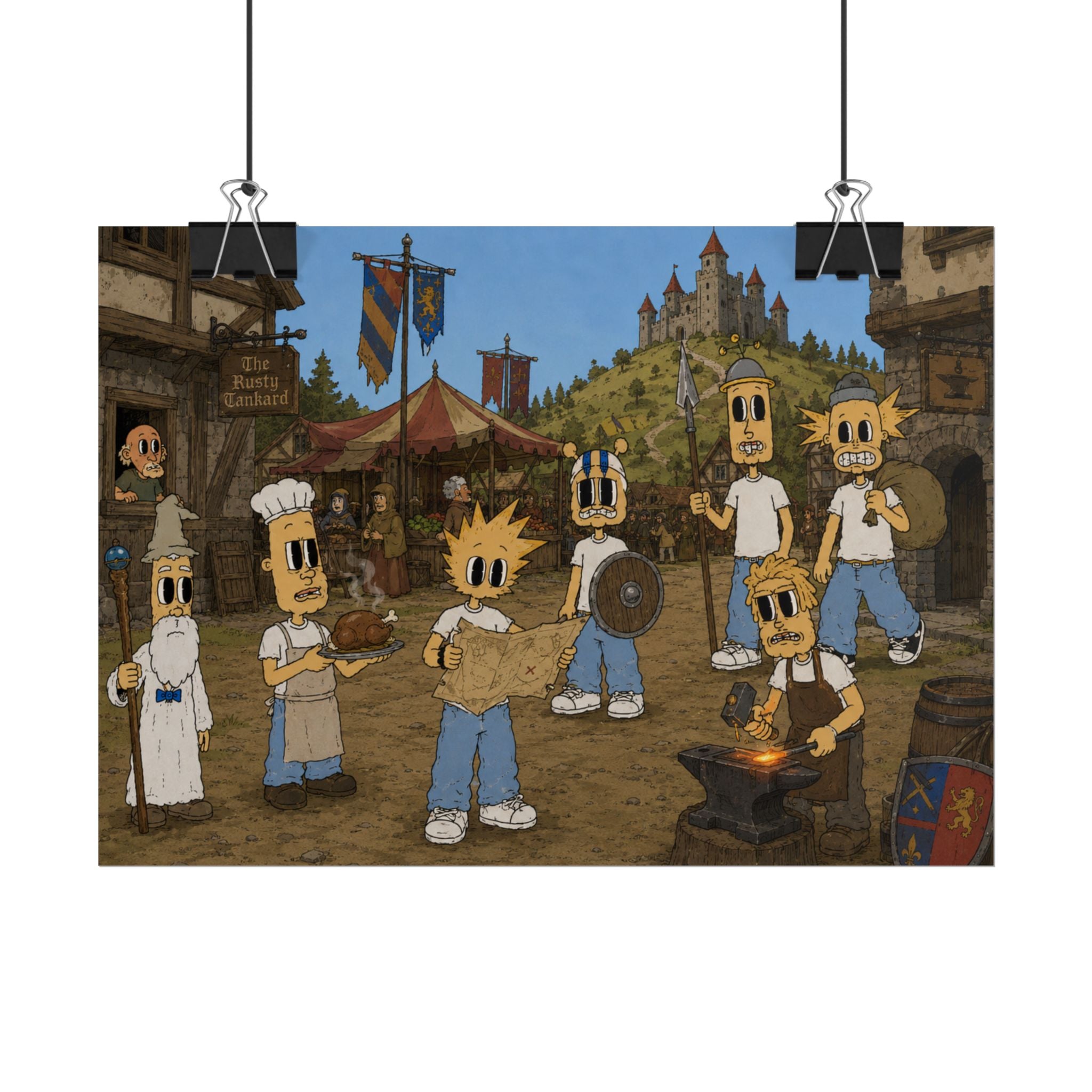 Medieval Times Rolled Poster