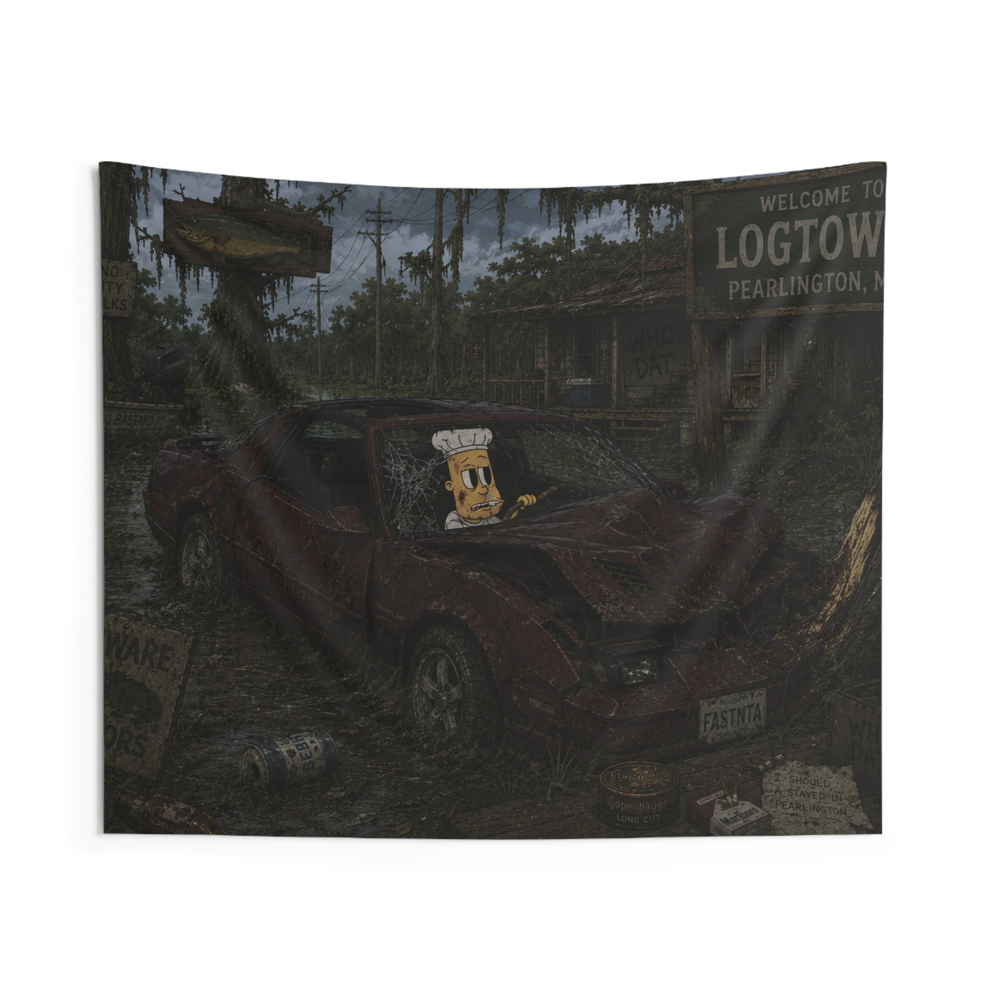 Crashed Out Wall Tapestry
