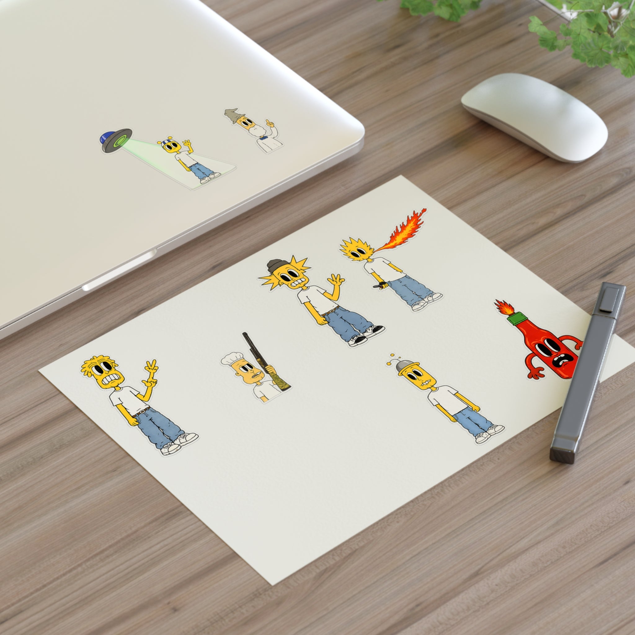Group Character Sticker Sheet