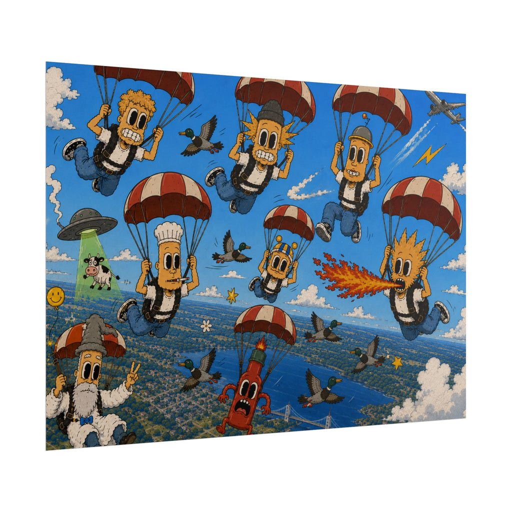 Free Falling Rolled Poster