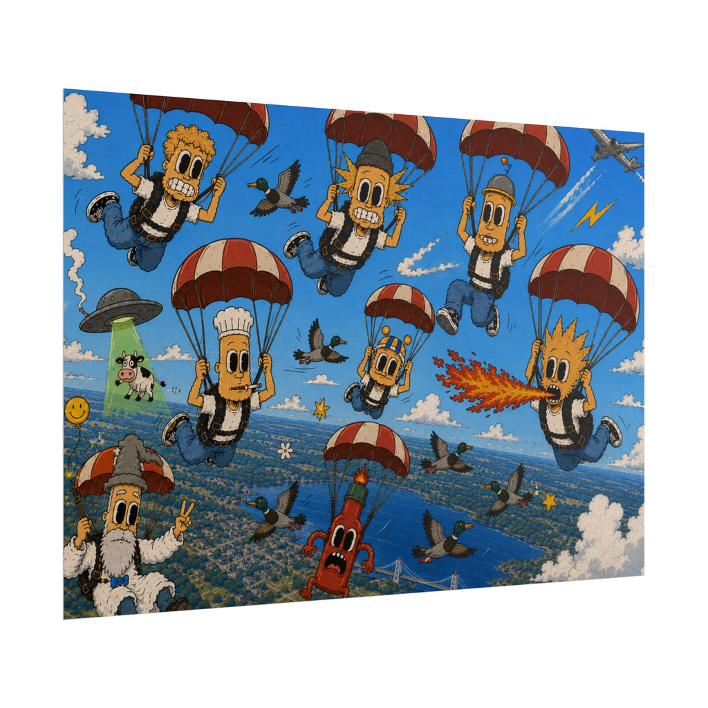 Free Falling Rolled Poster
