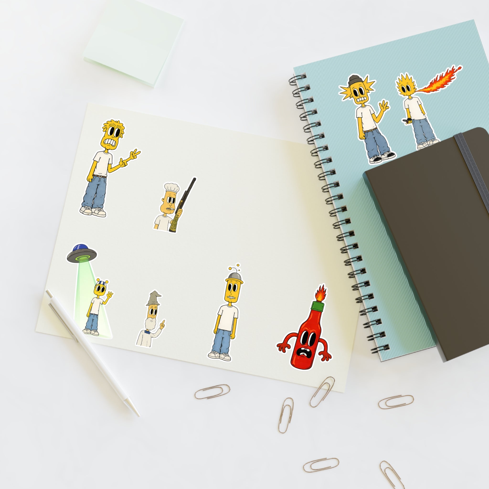 Group Character Sticker Sheet