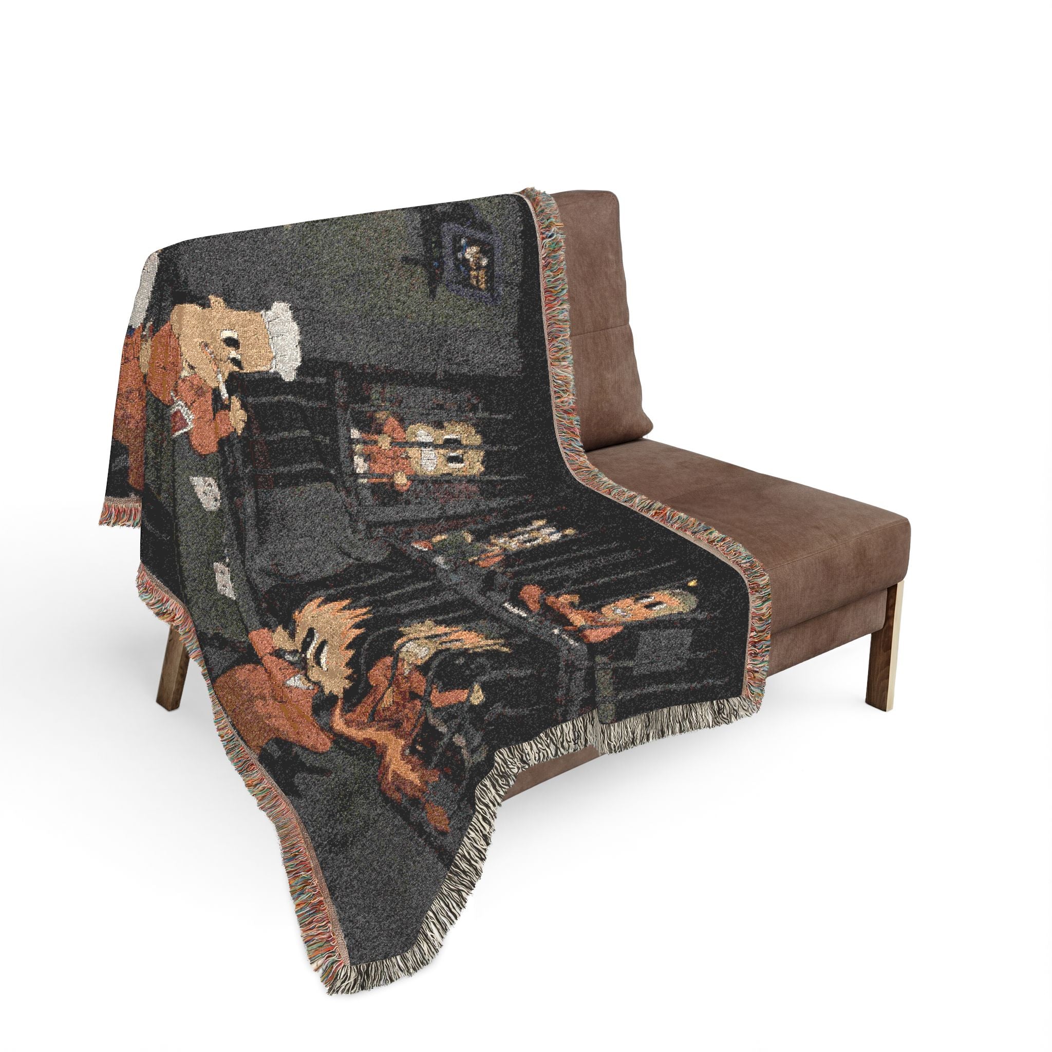 Locked Up Woven Throw Blanket