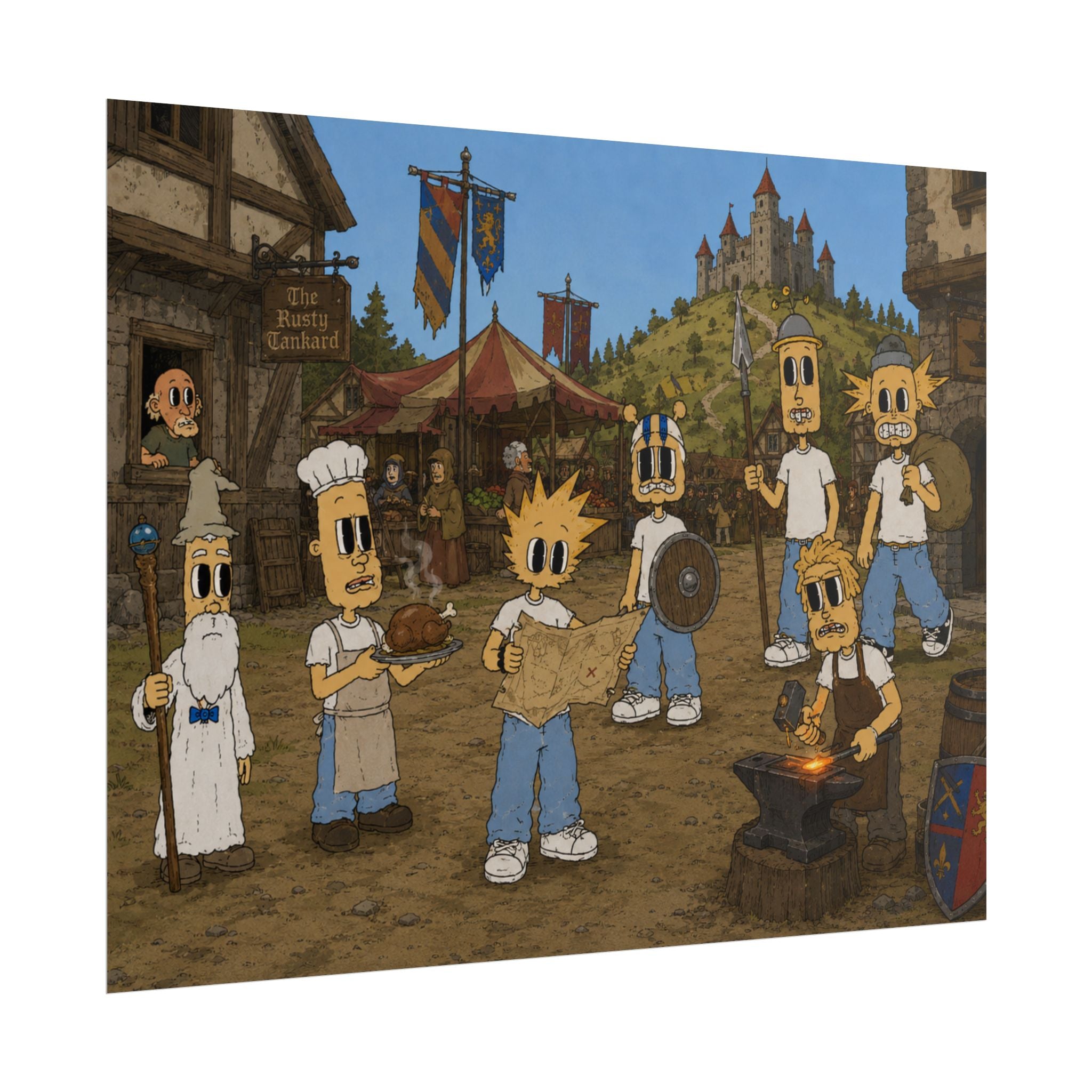 Medieval Times Rolled Poster