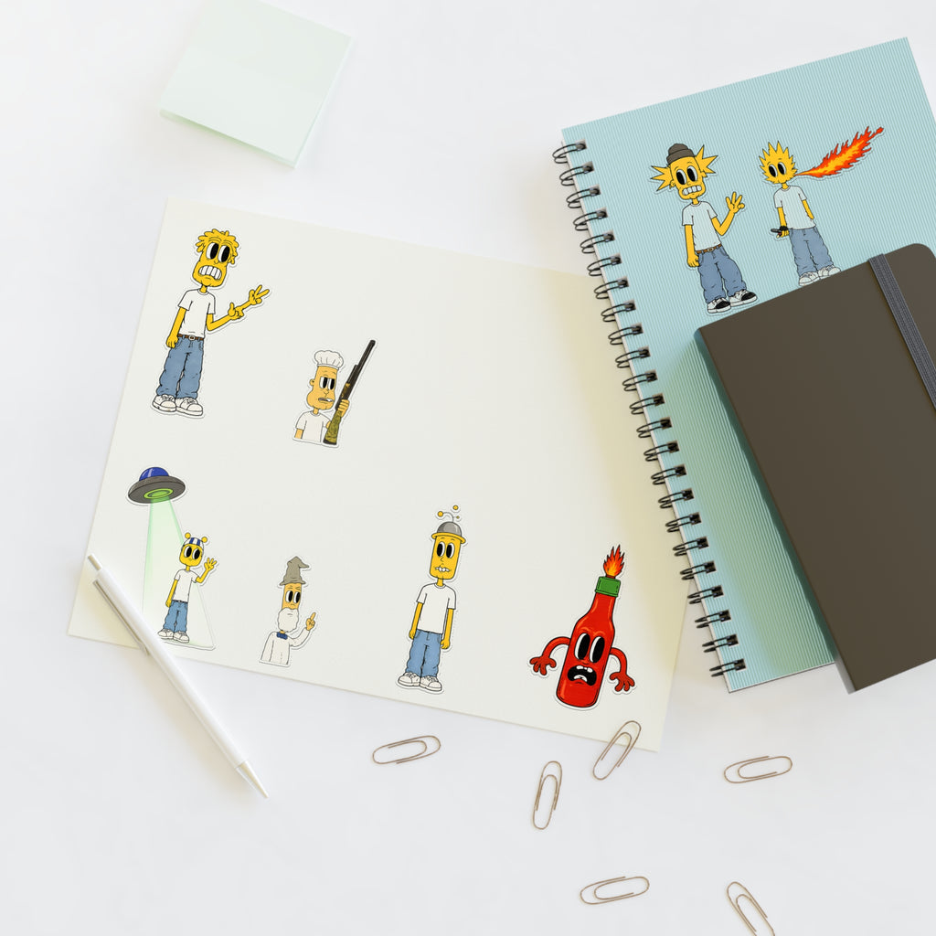 Group Character Sticker Sheet