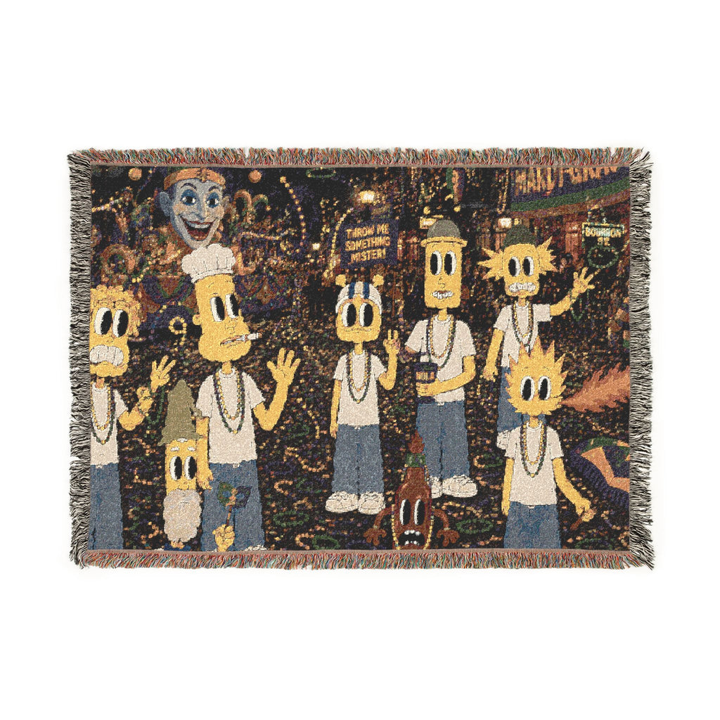 Let The Good Times Roll Woven Throw Blanket