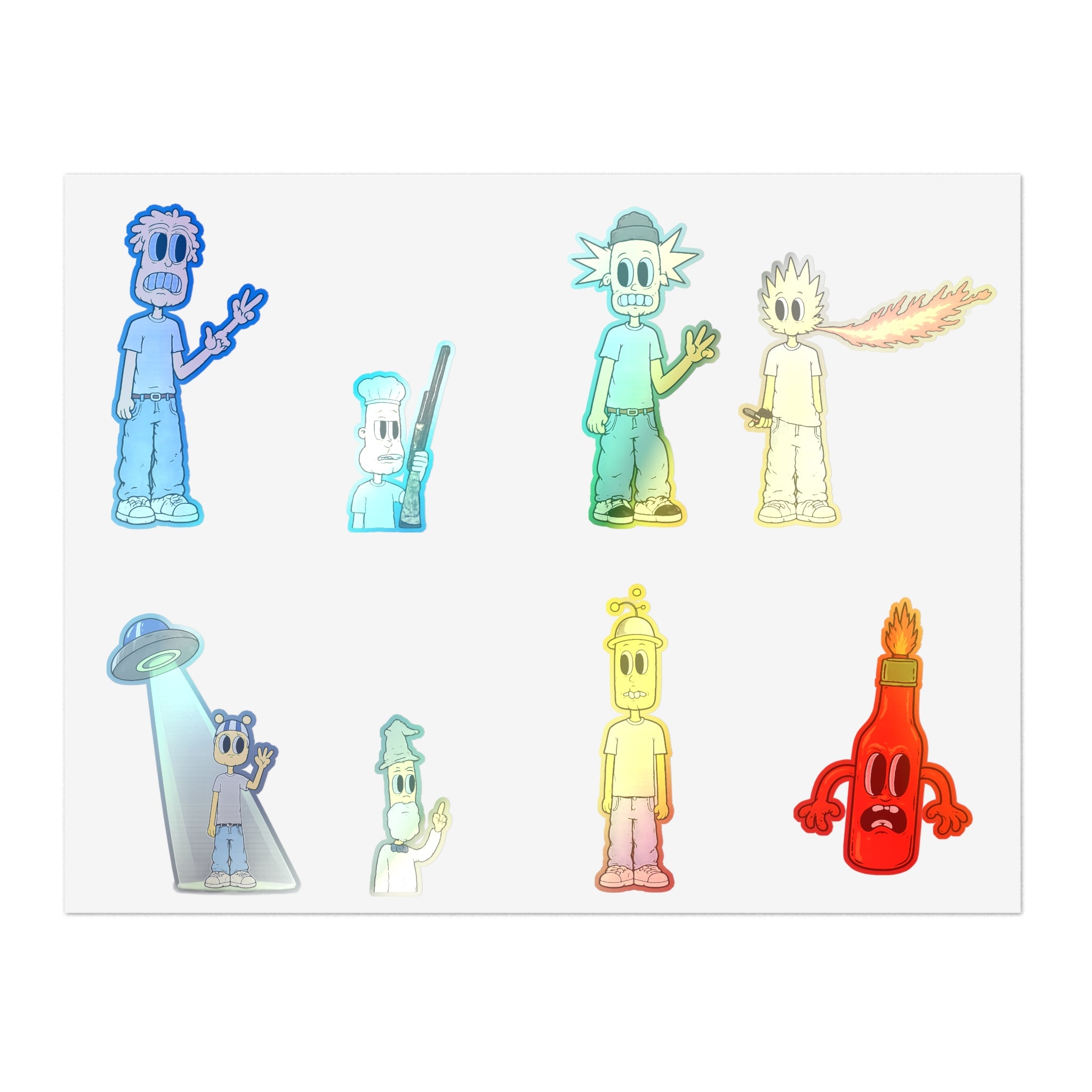 Group Character Sticker Sheet
