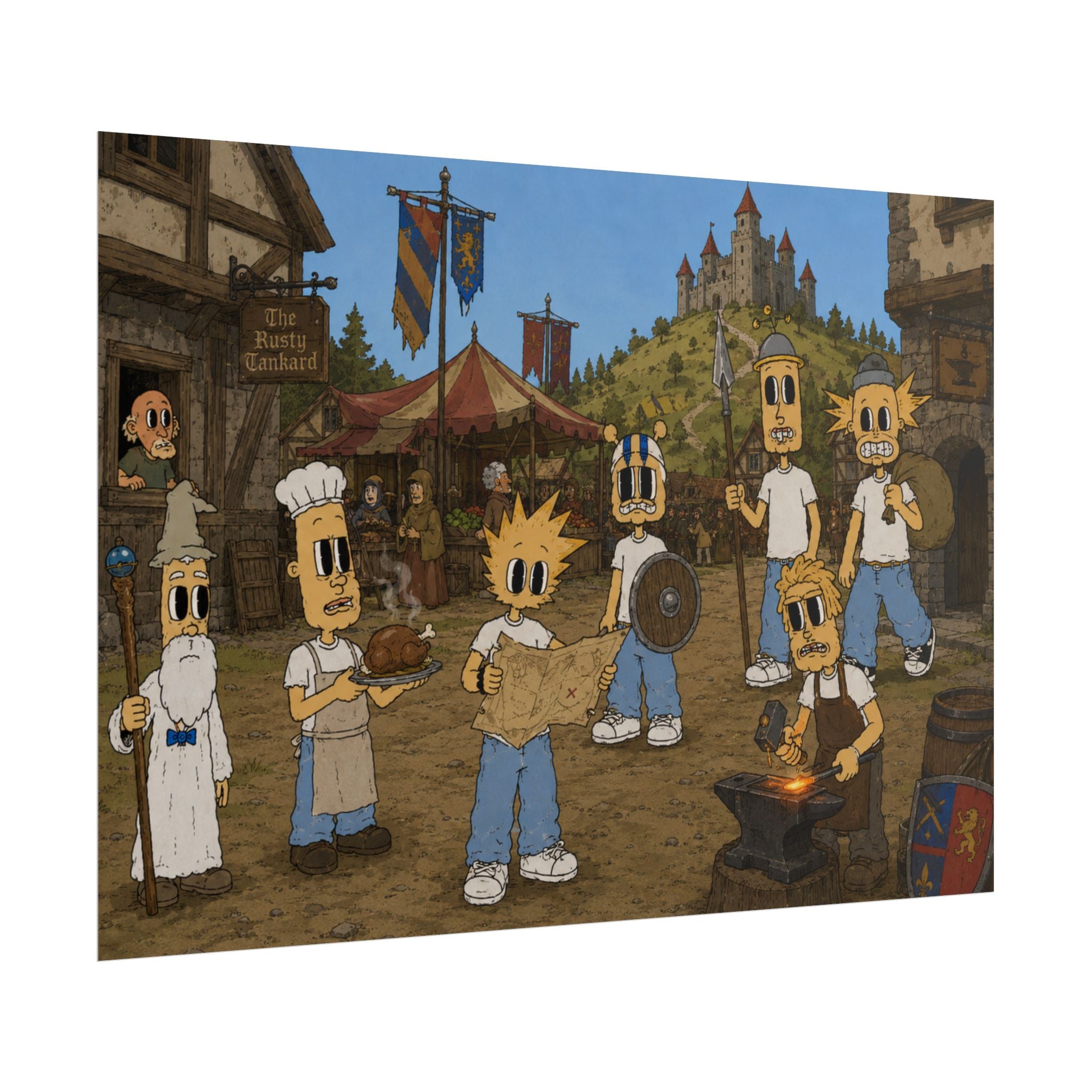 Medieval Times Rolled Poster
