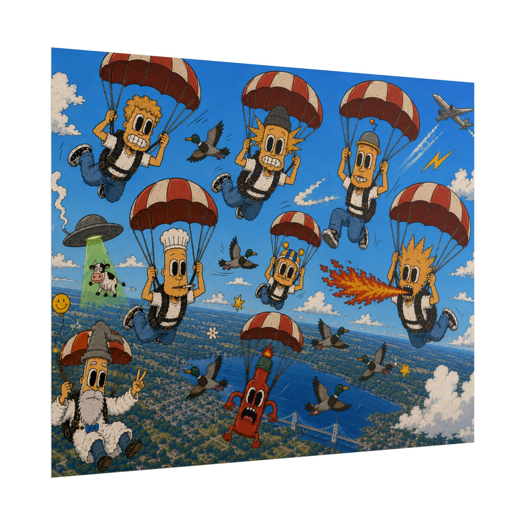 Free Falling Rolled Poster